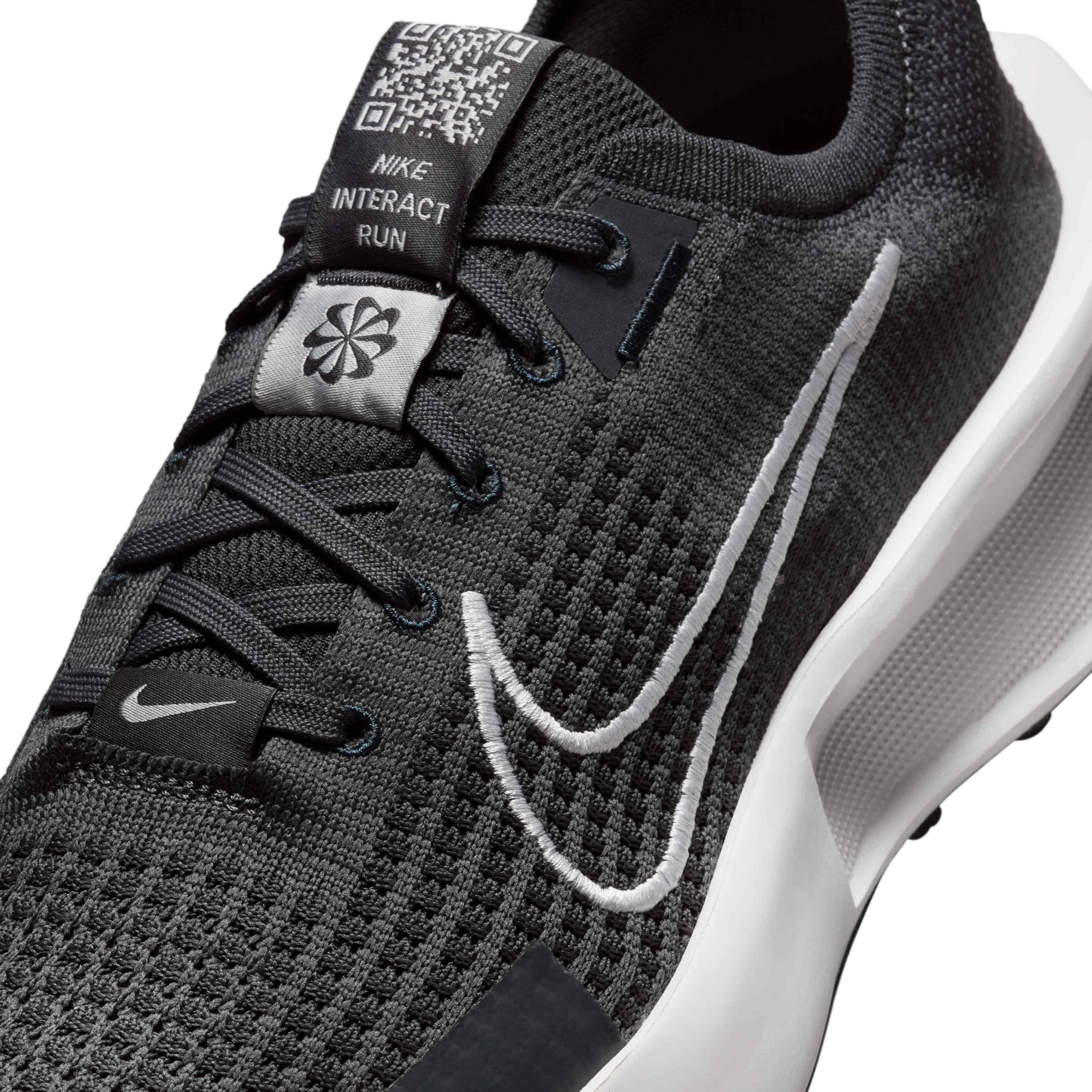 Nike Interact Run "Anthracite/Black/Vast Grey" Men's Running Shoe - GREY/BLACK/WHITE Thumbnail View 7