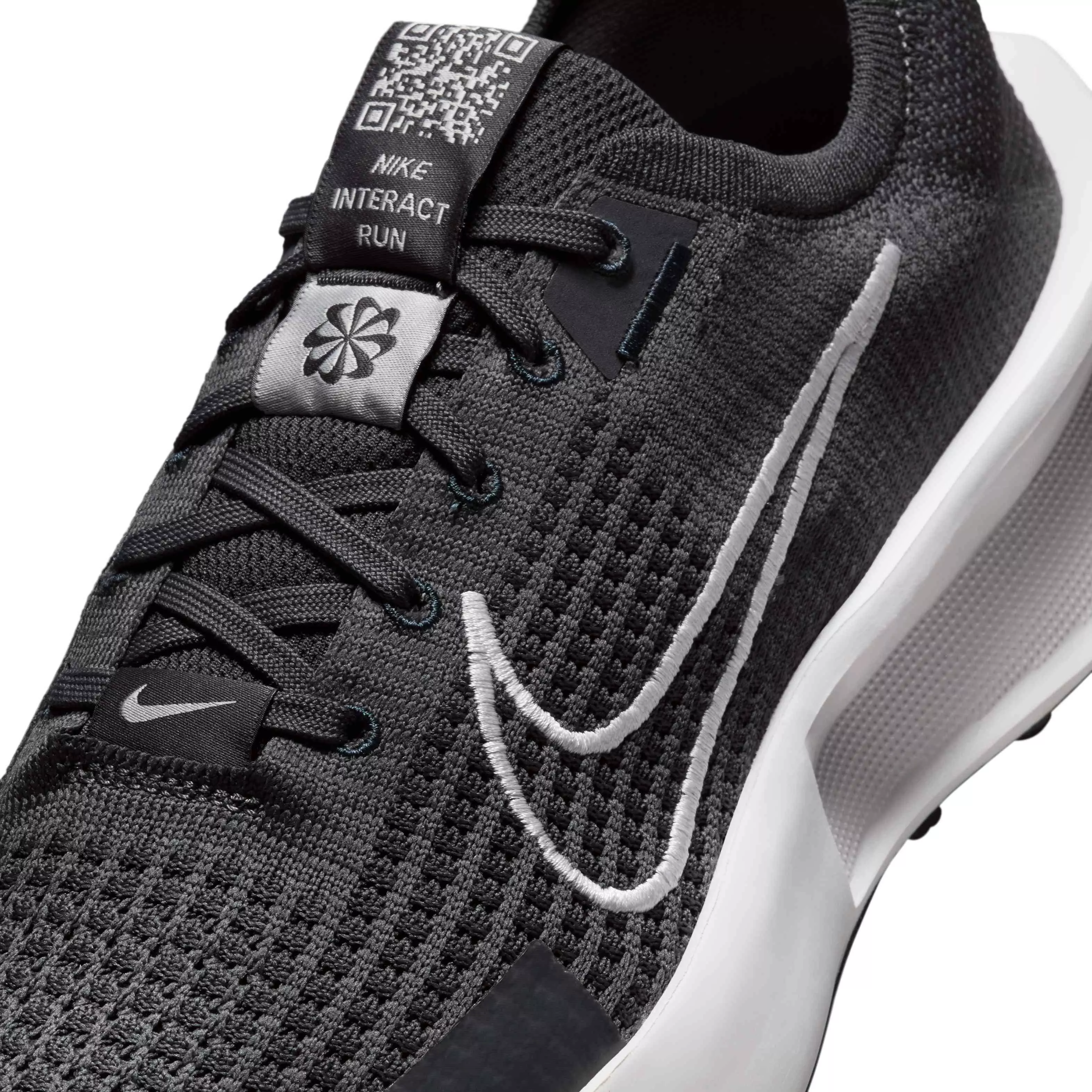 Nike Interact Run "Anthracite/Black/Vast Grey" Men's Running Shoe - GREY/BLACK/WHITE