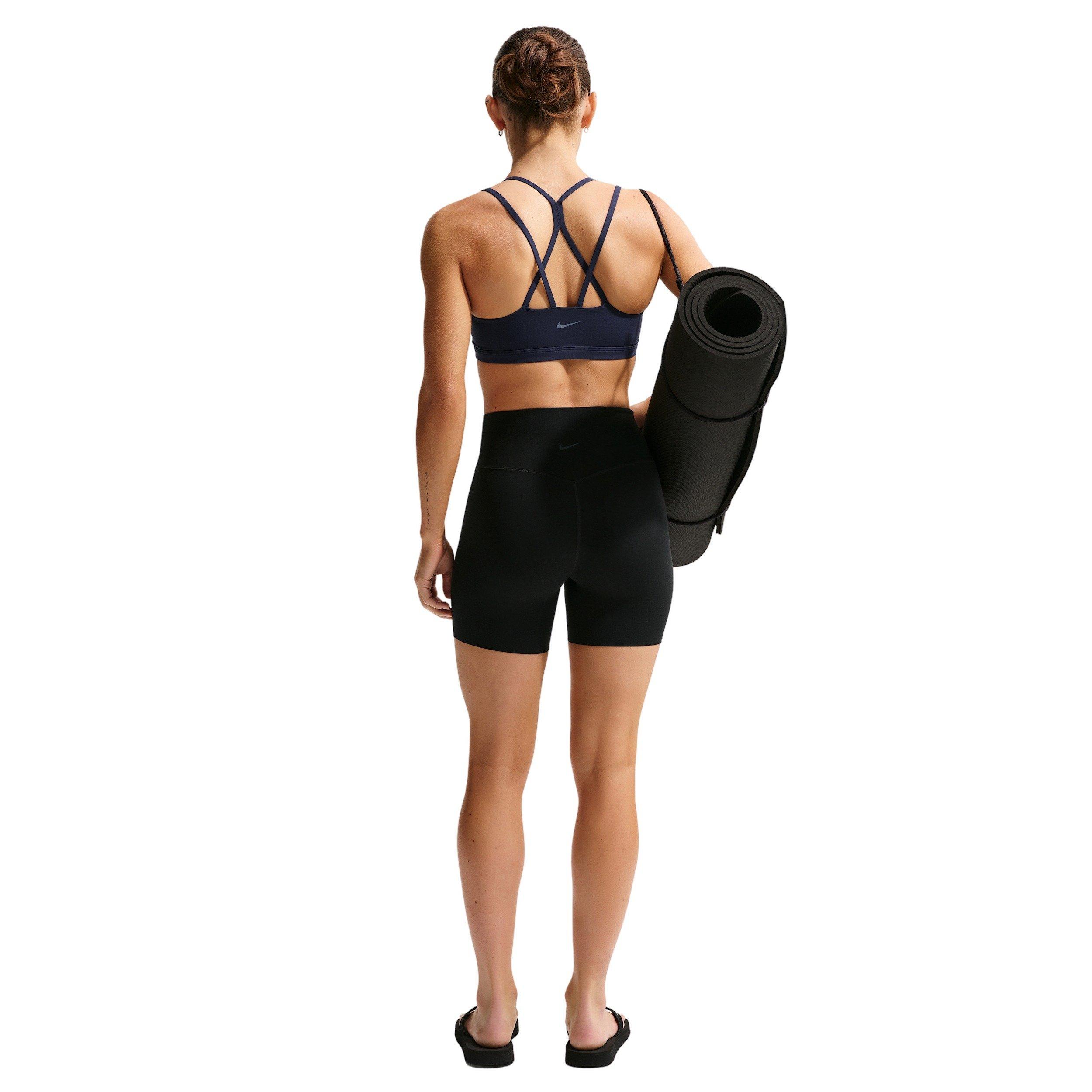 Nike Women's Zenvy Strappy Light-Support Padded Sports Bra -Navy - NAVY Thumbnail View 5