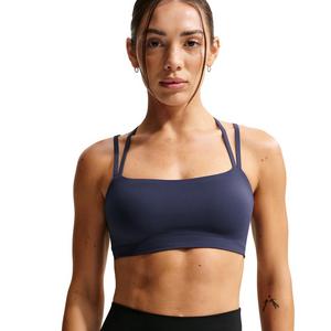 Nike Women's Zenvy Strappy Light-Support Padded Sports Bra -Navy