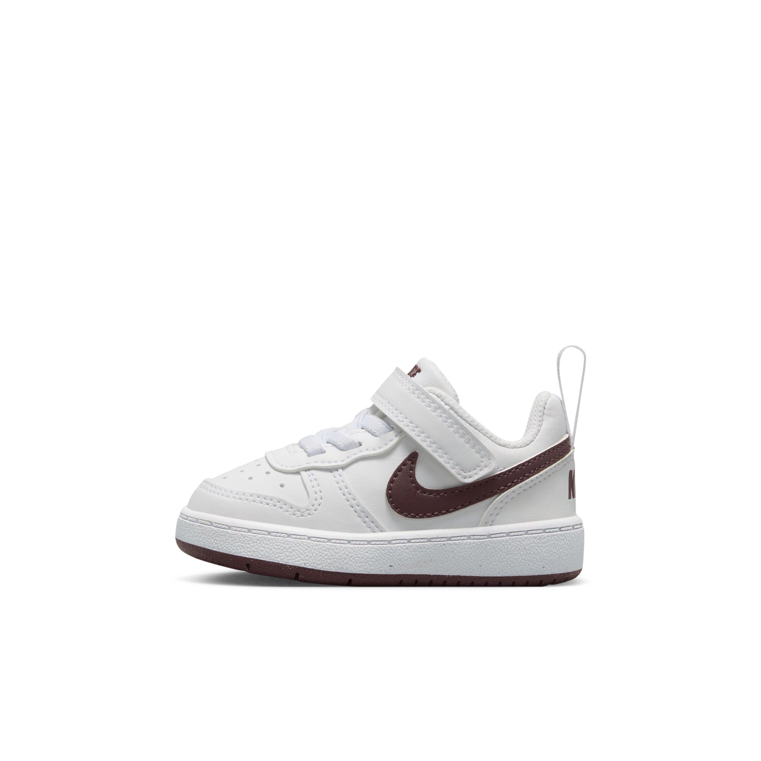 Nike Court Borough Low Recraft "White/Burgundy Crush" Infant Boys' Shoe - WHITE/BURGUNDY Thumbnail View 2