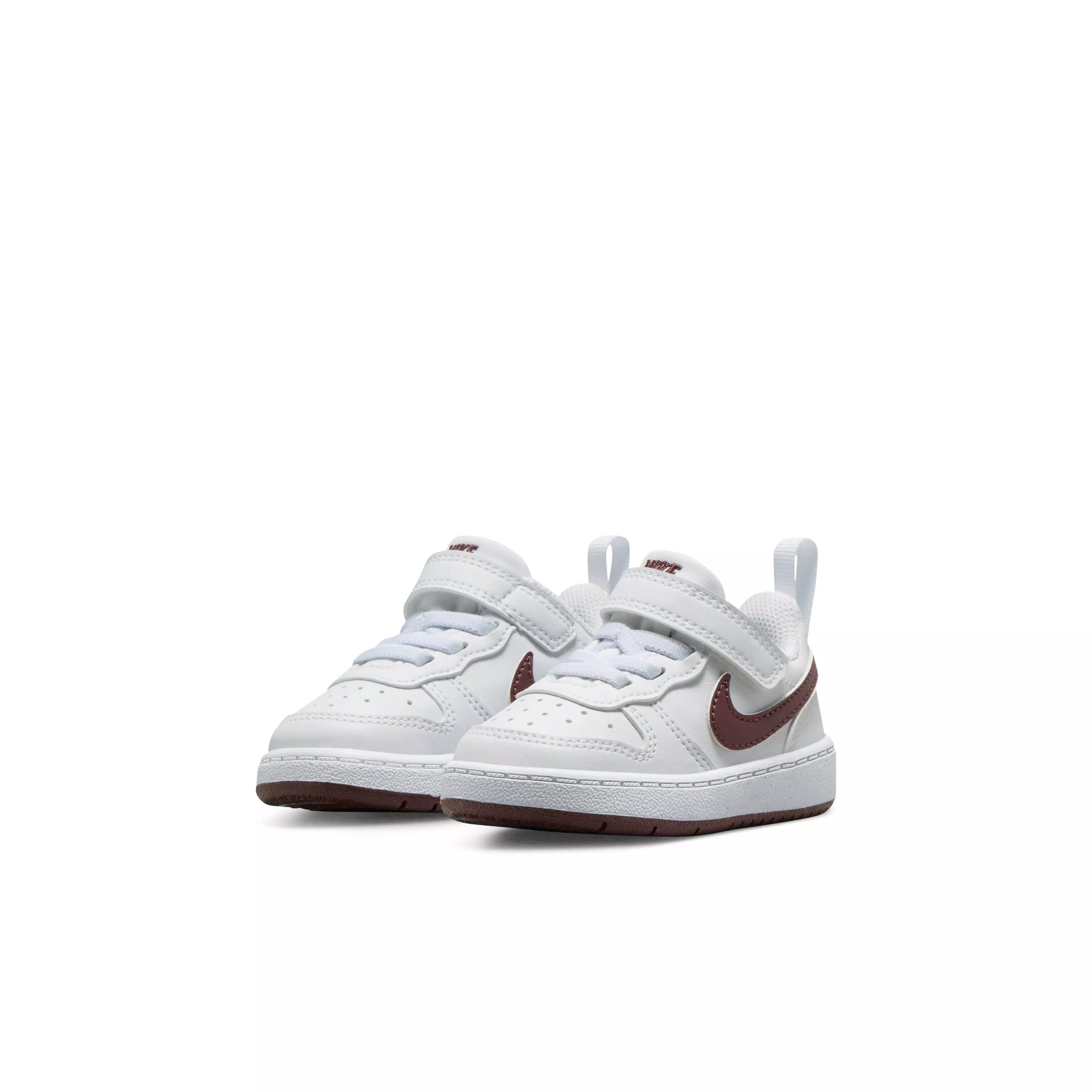 Nike Court Borough Low Recraft "White/Burgundy Crush" Infant Boys' Shoe - WHITE/BURGUNDY