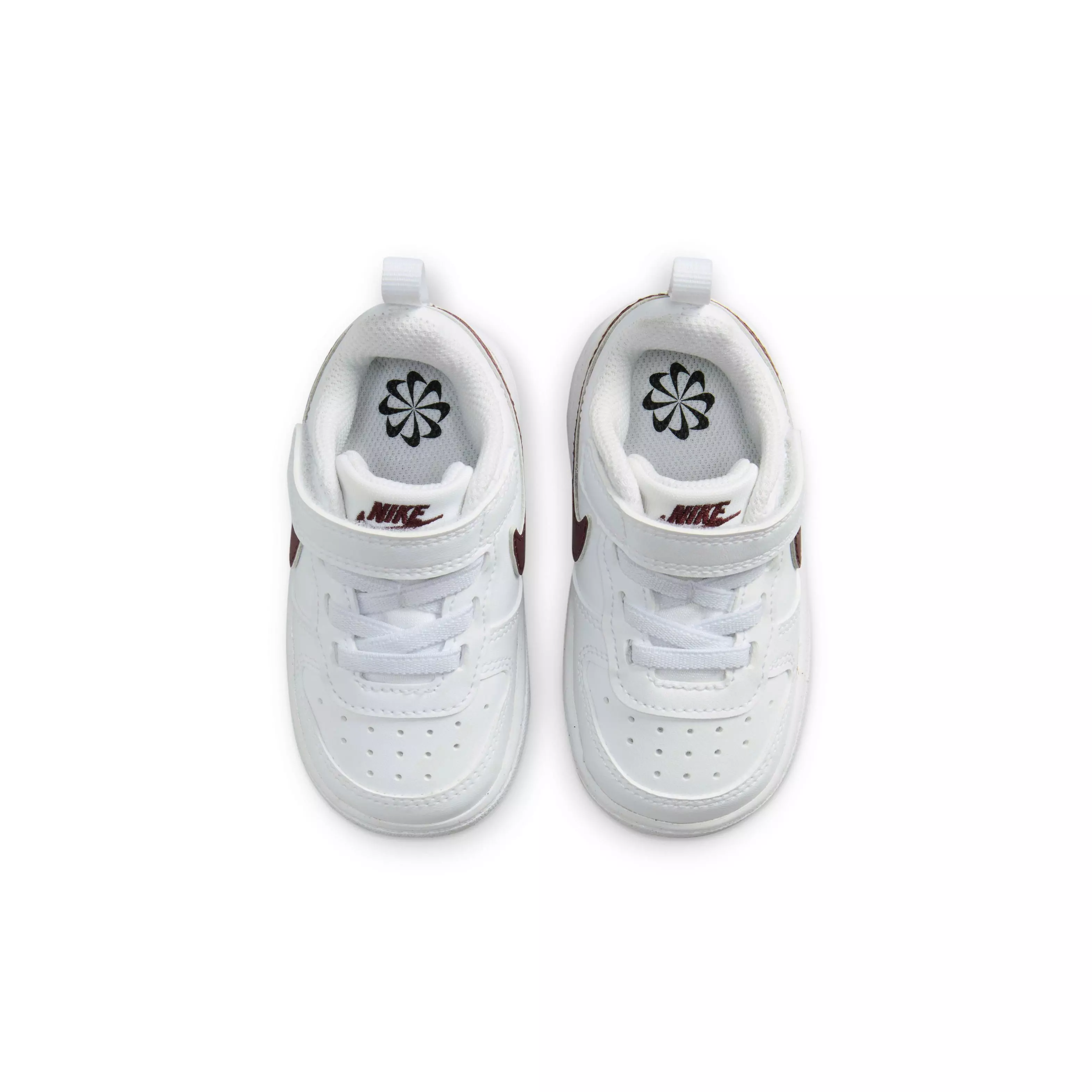Nike Court Borough Low Recraft "White/Burgundy Crush" Infant Boys' Shoe - WHITE/BURGUNDY