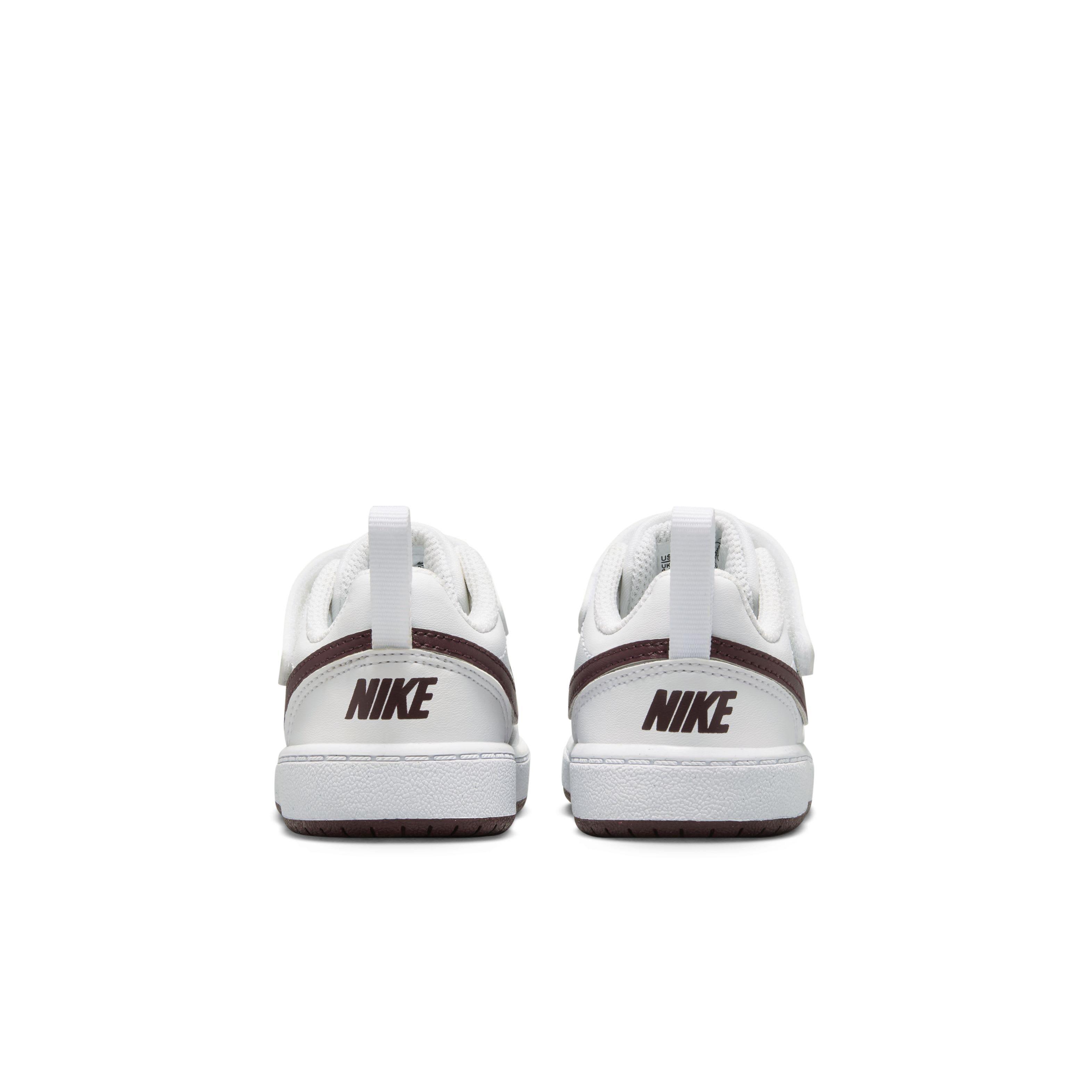 Nike Court Borough Low Recraft "White/Burgundy Crush" Infant Boys' Shoe - WHITE/BURGUNDY Thumbnail View 5
