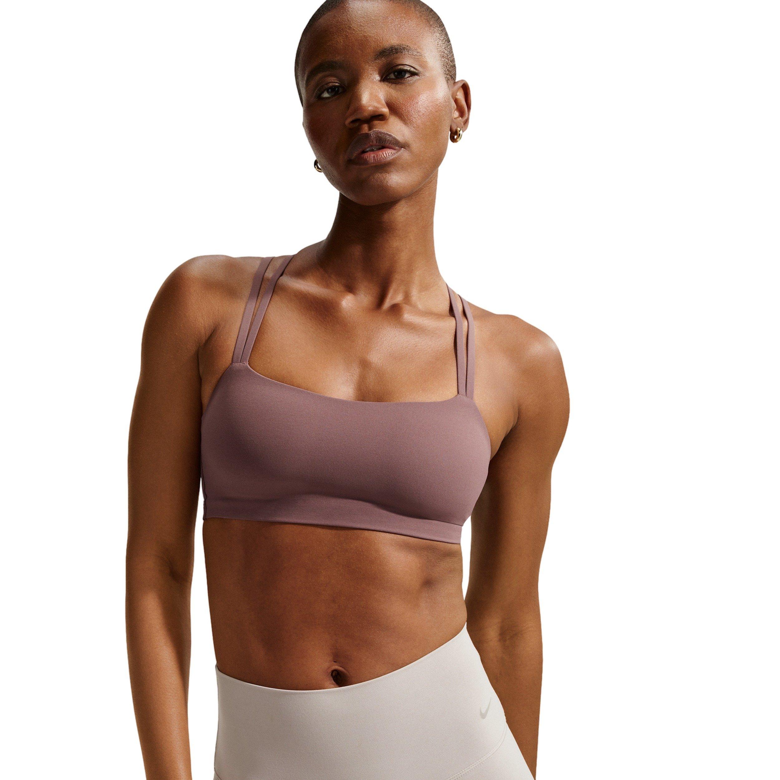 Nike Women's Zenvy Strappy Light-Support Padded Sports Bra - Tattoo Purple - TATTOO PURPLE Thumbnail View 3