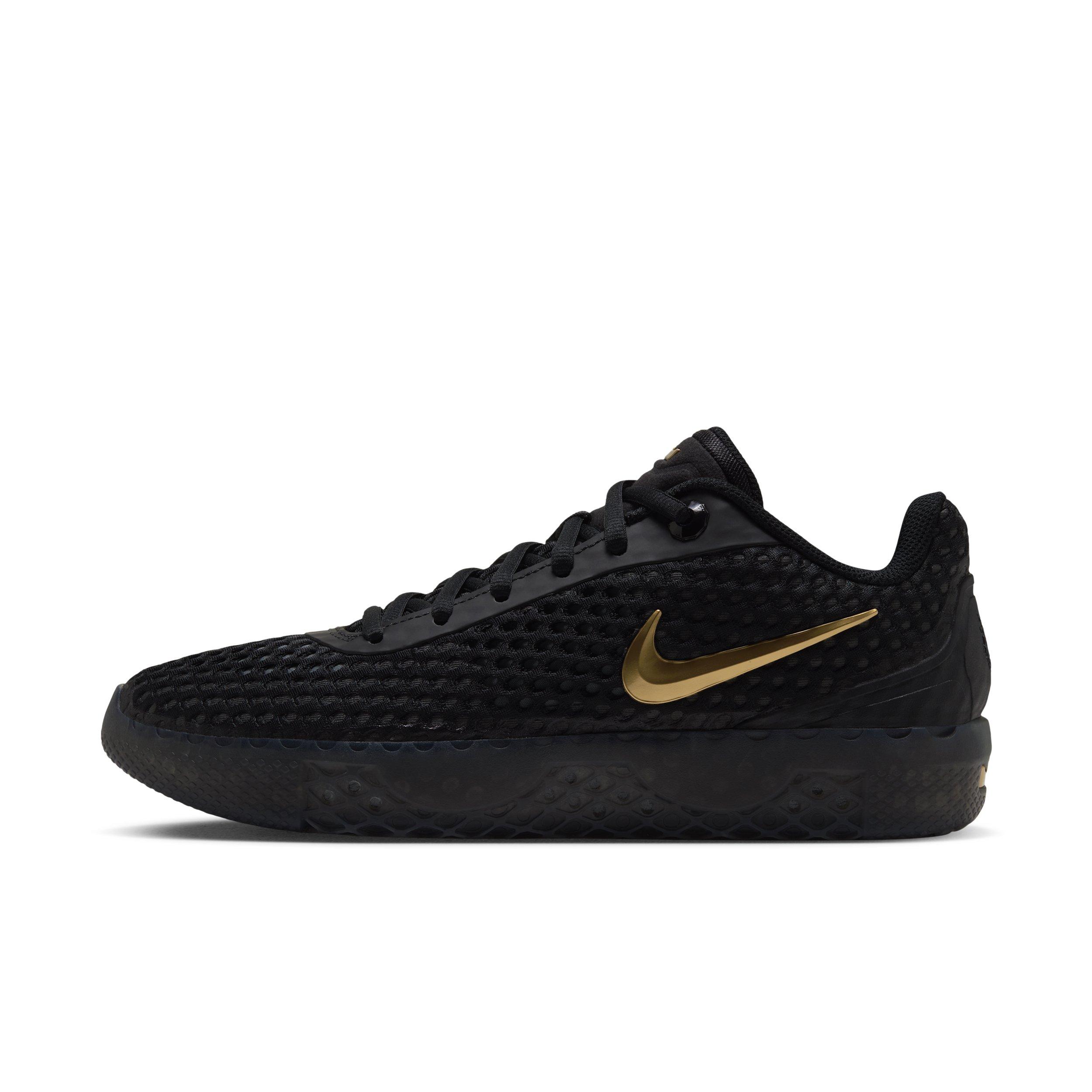 Nike LeBron Witness X "Black/Black/Iron Grey/Metallic Gold" Men's Basketball Shoe - BLACK/BLACK/GREY/GOLD