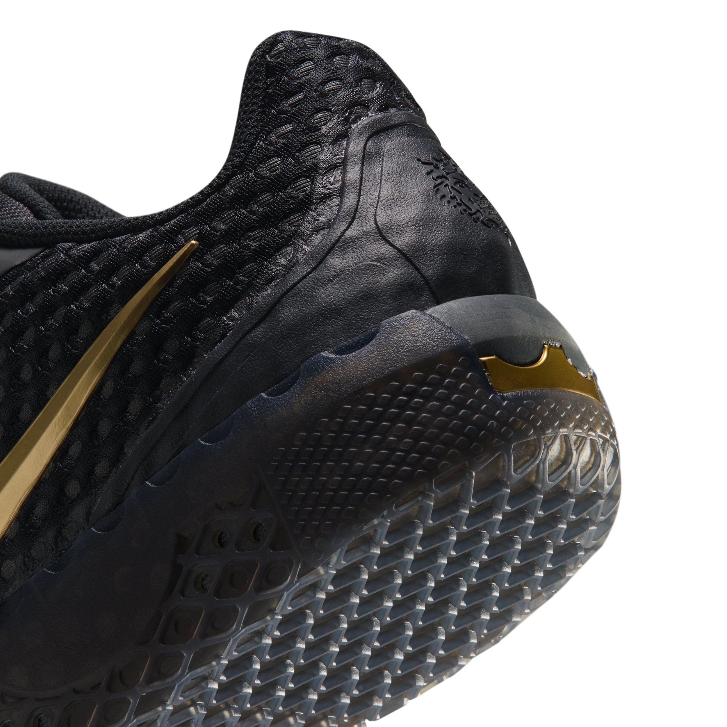 Nike LeBron Witness X "Black/Black/Iron Grey/Metallic Gold" Men's Basketball Shoe - BLACK/BLACK/GREY/GOLD