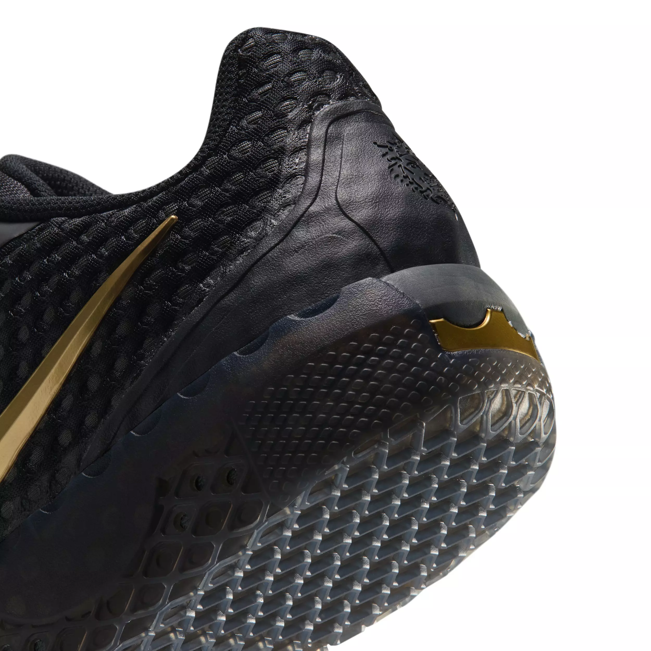 Nike LeBron Witness X "Black/Black/Iron Grey/Metallic Gold" Men's Basketball Shoe - BLACK/BLACK/GREY/GOLD