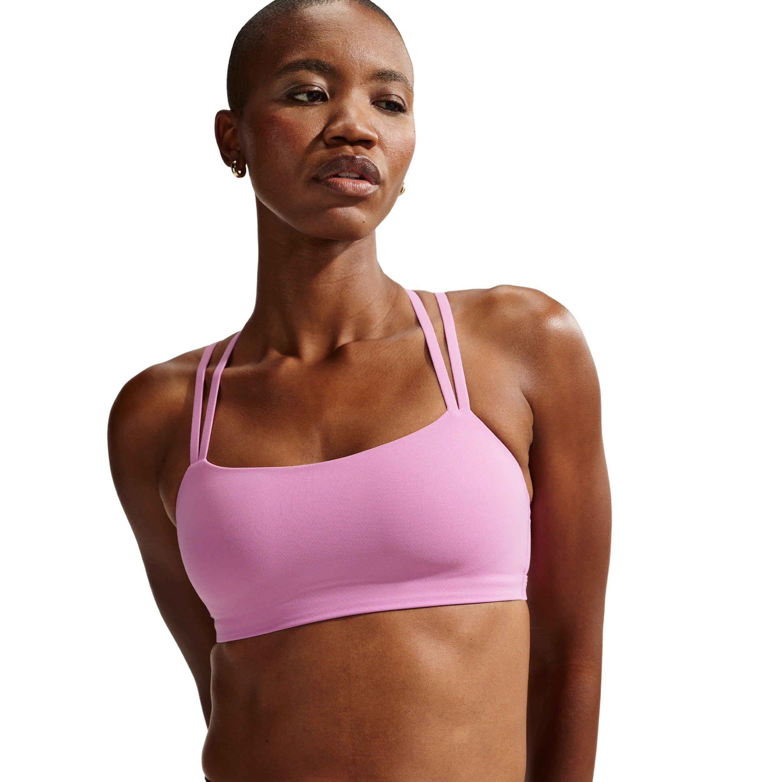 Nike Women's Zenvy Strappy Light-Support Padded Sports Bra -Lt Magenta - LT MAGENTA Thumbnail View 1