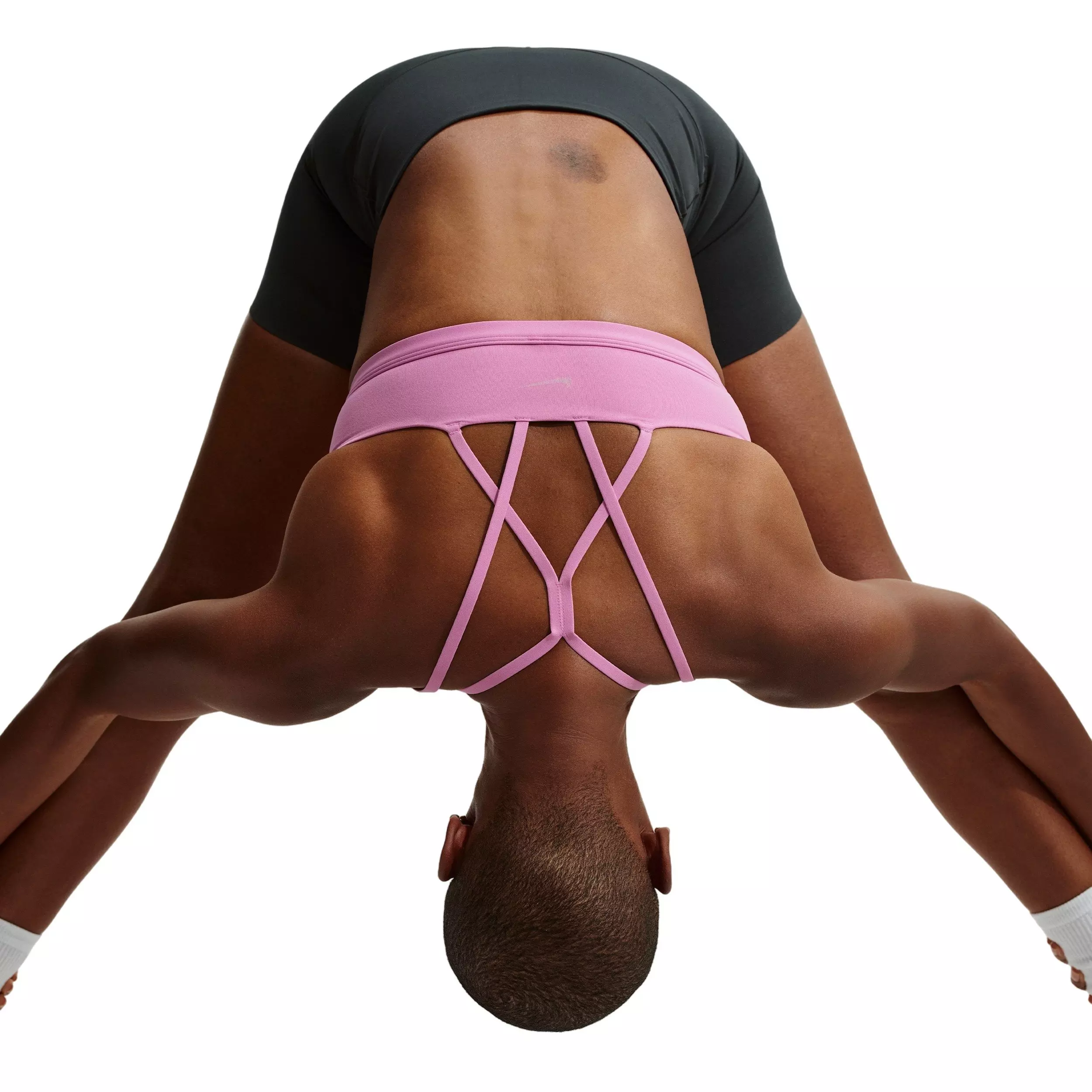 Nike Women's Zenvy Strappy Light-Support Padded Sports Bra -Lt Magenta - LT MAGENTA