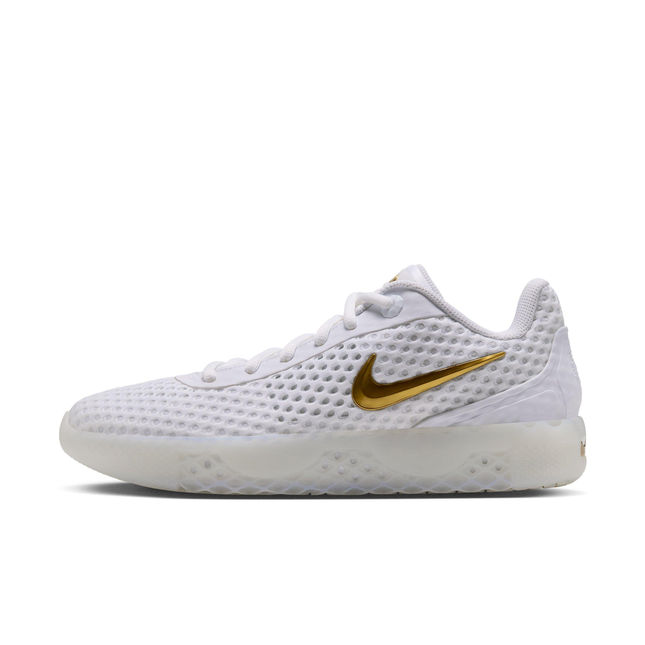 Nike LeBron Witness X "White/White/Photon Dust/Metallic Gold" Men's Basketball Shoe - WHITE/WHITE/DUST/GOLD