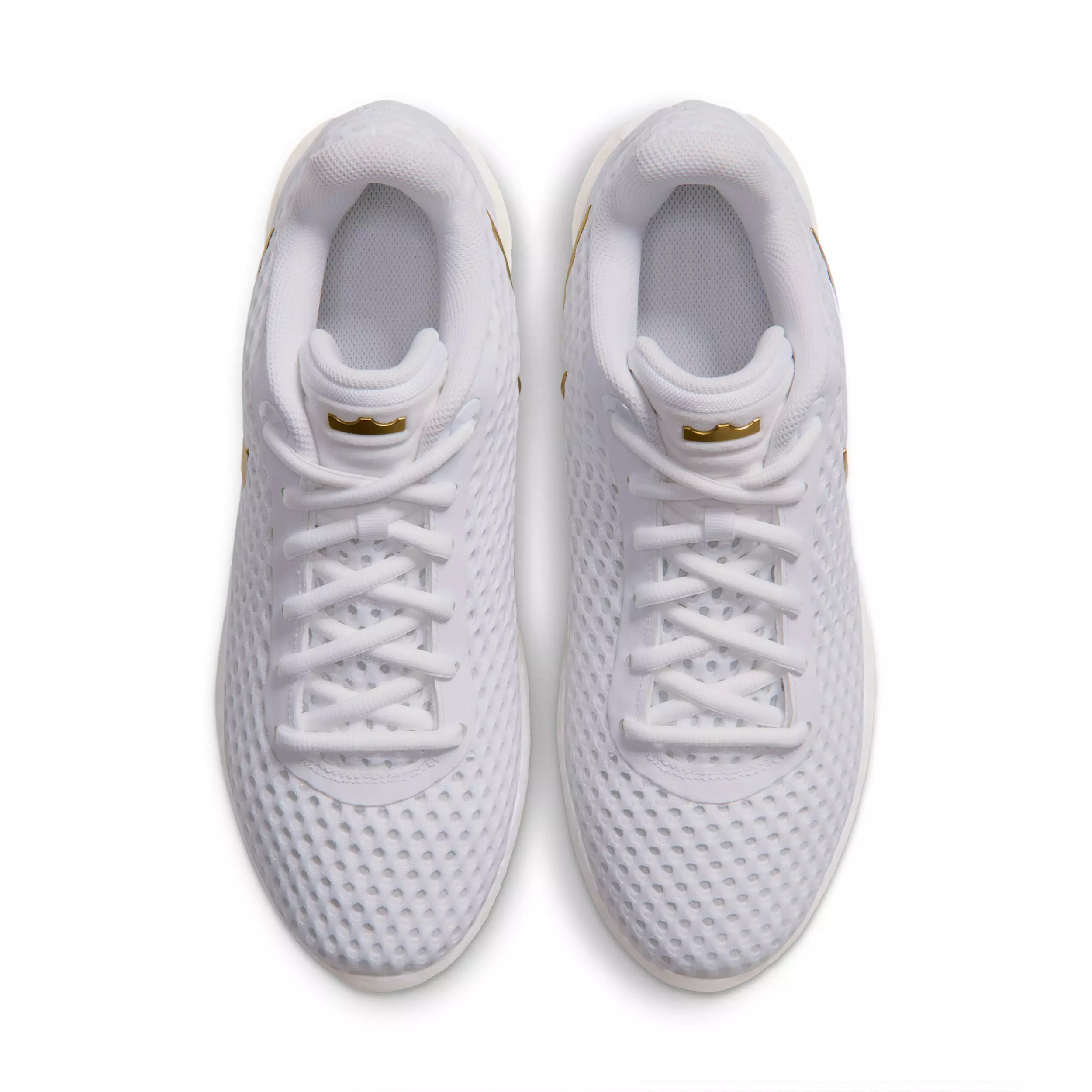 Nike LeBron Witness X "White/White/Photon Dust/Metallic Gold" Men's Basketball Shoe - WHITE/WHITE/DUST/GOLD