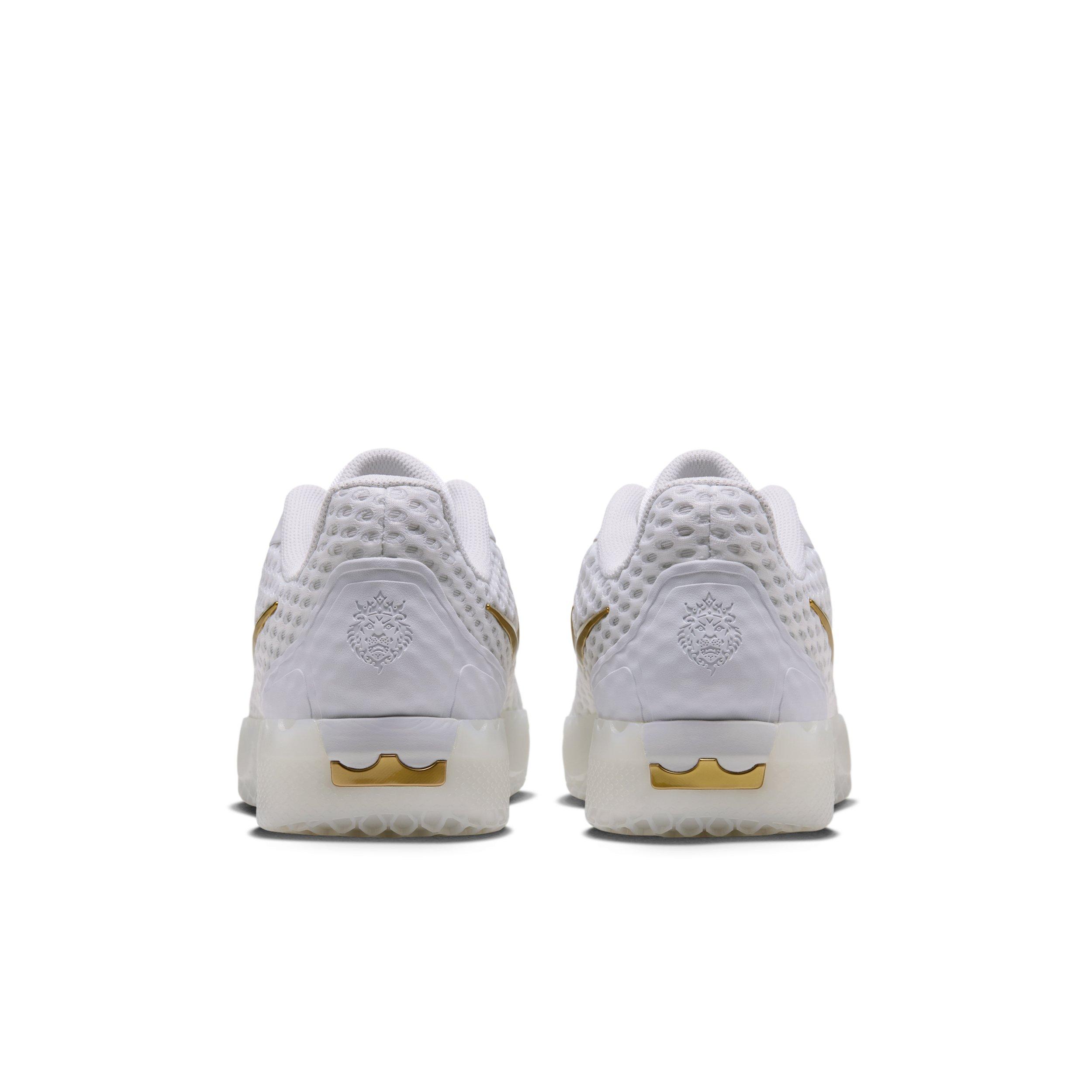 Nike LeBron Witness X "White/White/Photon Dust/Metallic Gold" Men's Basketball Shoe - WHITE/WHITE/DUST/GOLD