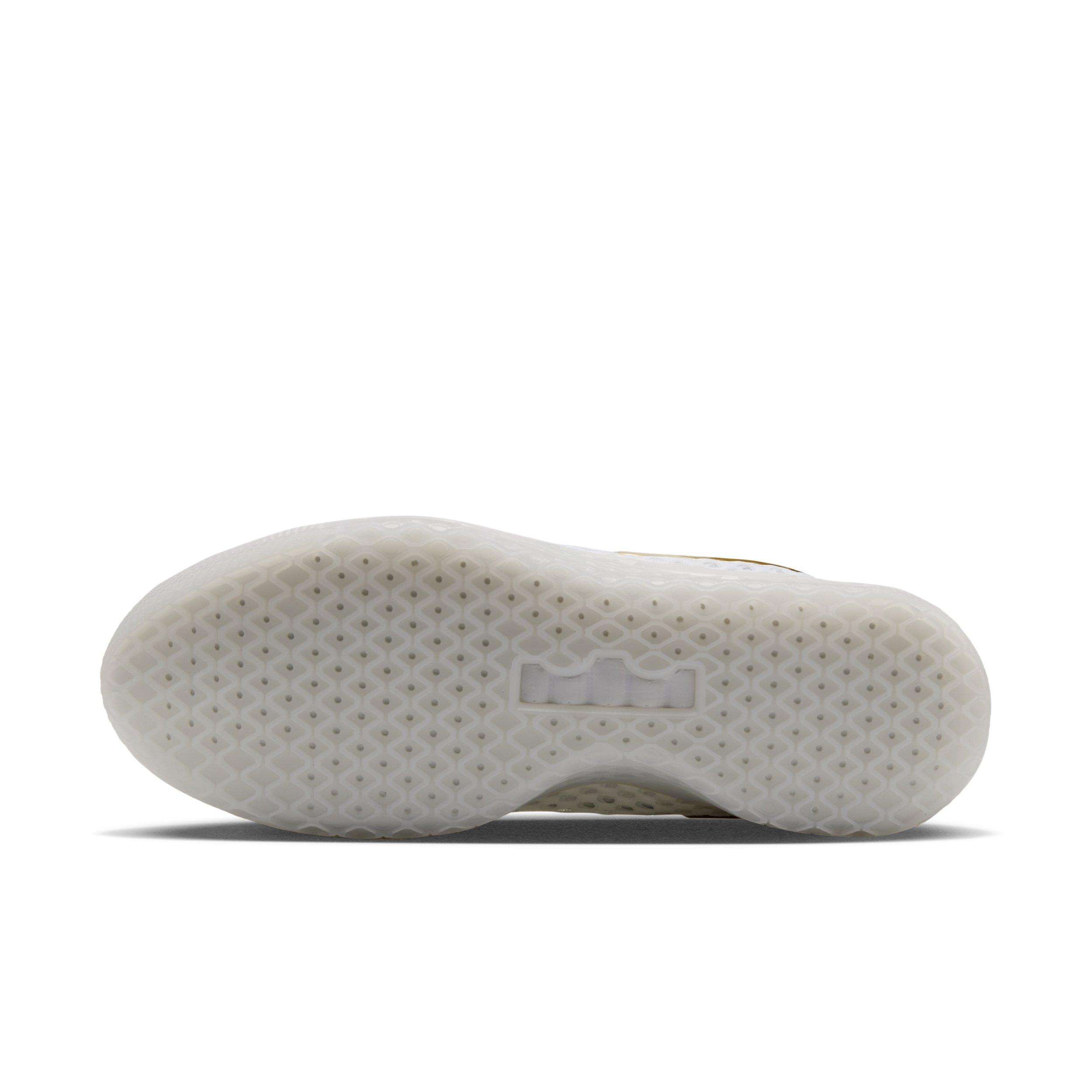 Nike LeBron Witness X "White/White/Photon Dust/Metallic Gold" Men's Basketball Shoe - WHITE/WHITE/DUST/GOLD