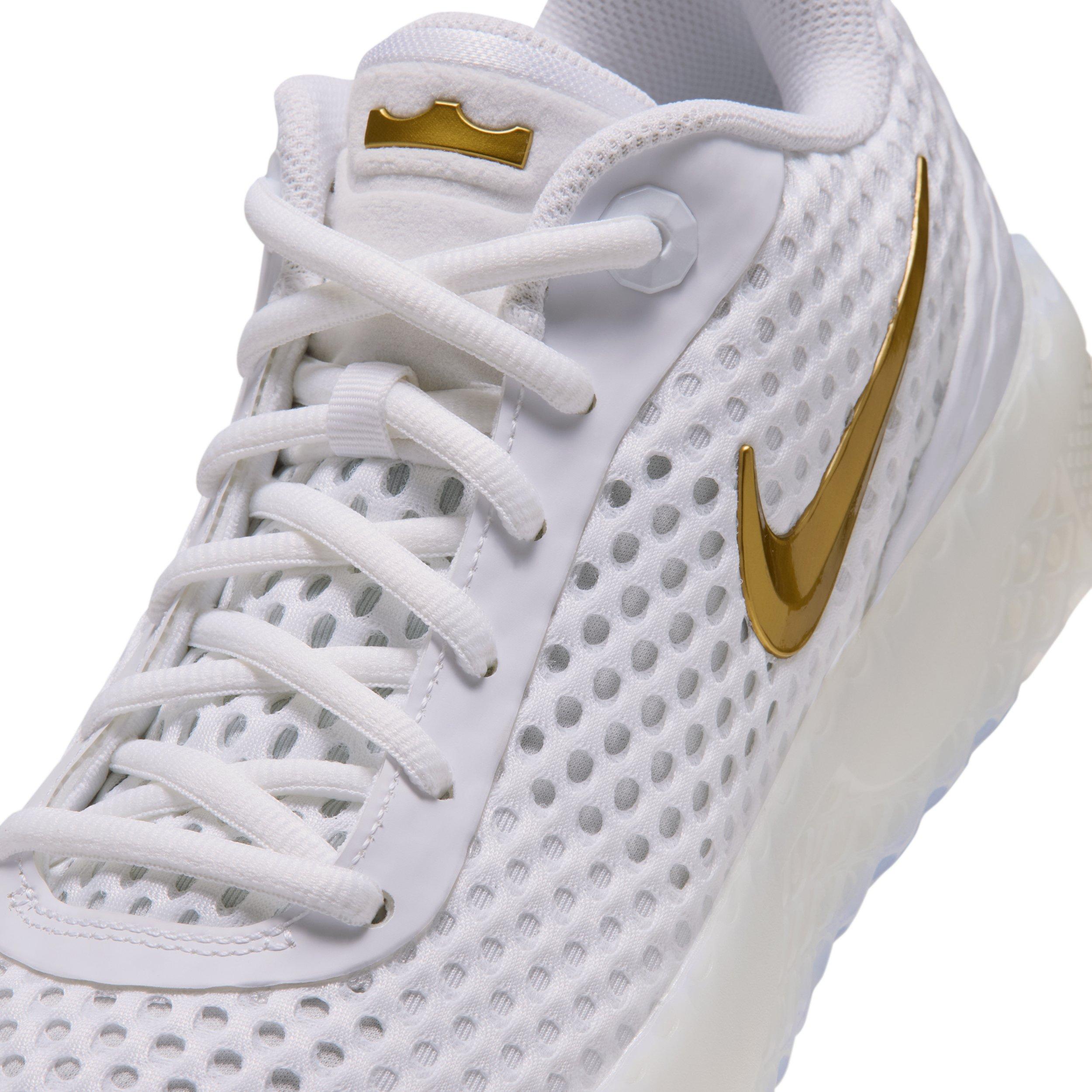 Nike LeBron Witness X "White/White/Photon Dust/Metallic Gold" Men's Basketball Shoe - WHITE/WHITE/DUST/GOLD