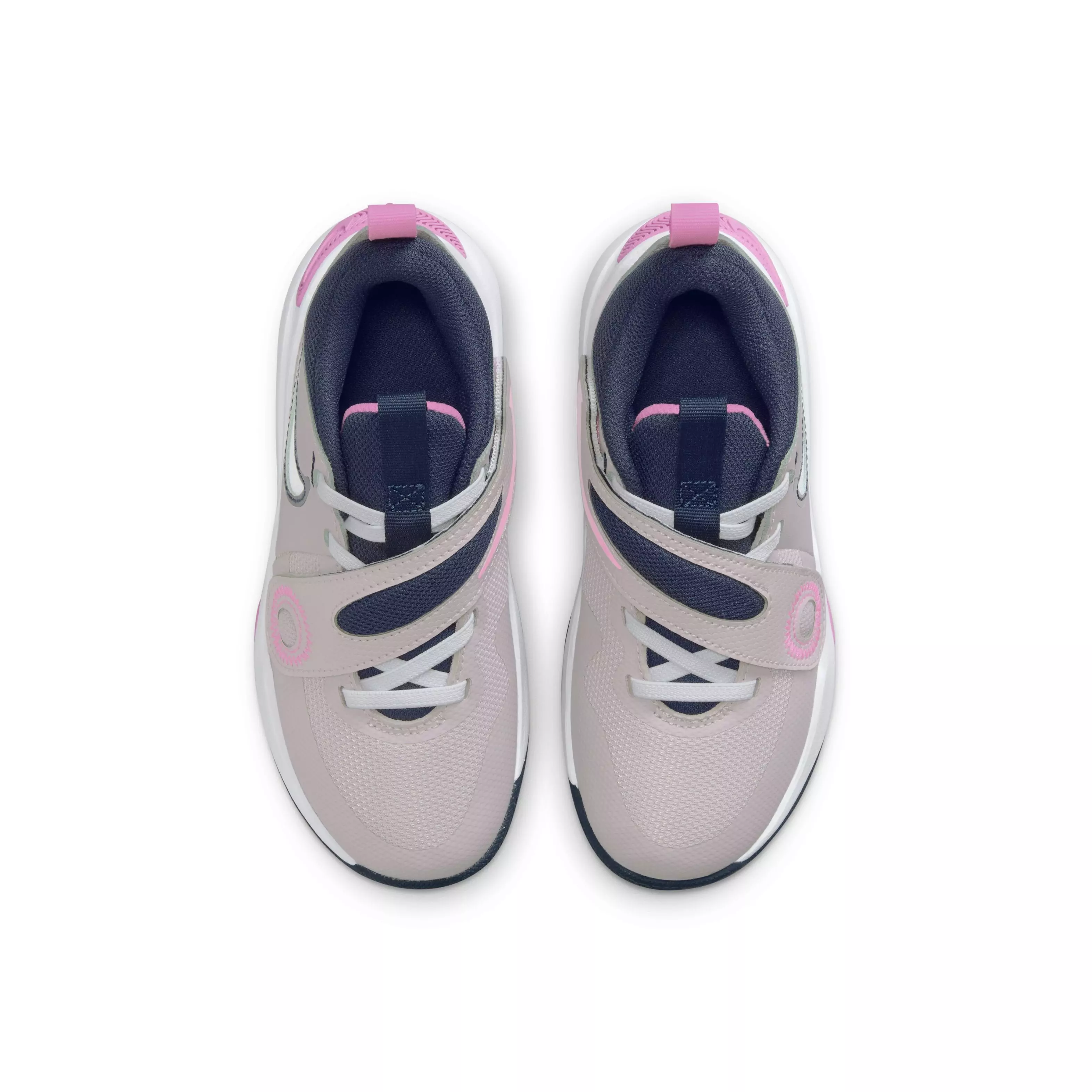 Nike Team Hustle D 11 "Platinum Violet/Playful Pink/Midnight Navy/White" Preschool Girls' Shoe - VIOLET/PINK/NAVY/WHITE