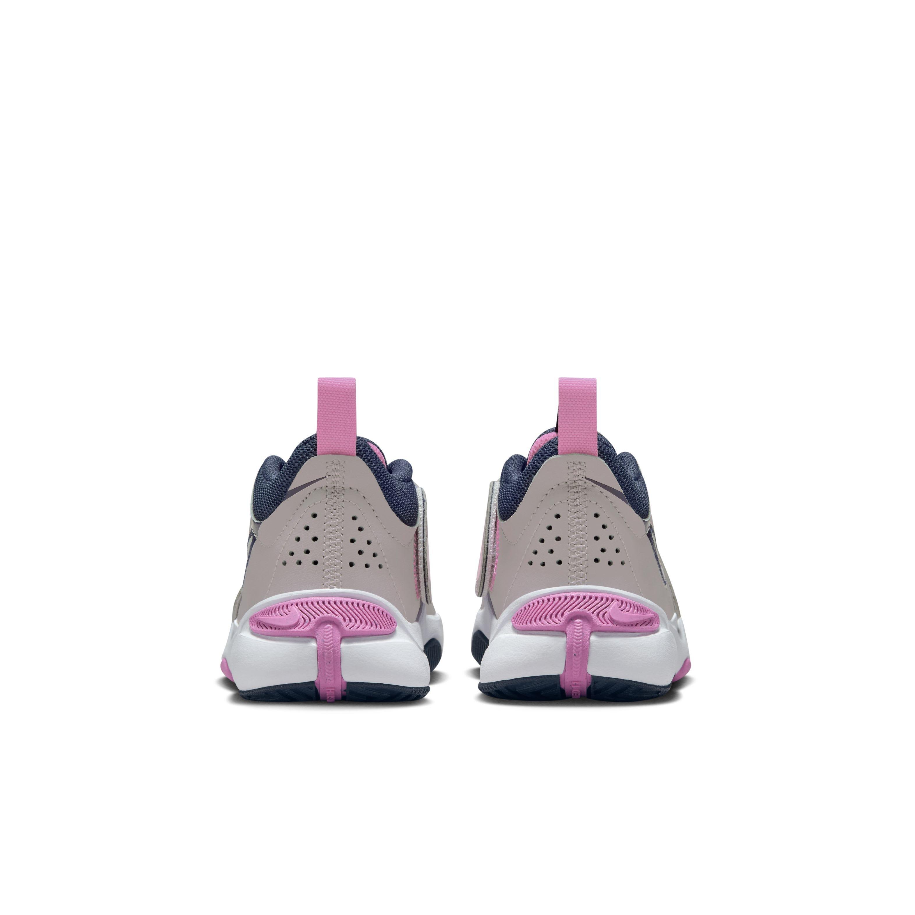 Nike Team Hustle D 11 "Platinum Violet/Playful Pink/Midnight Navy/White" Preschool Girls' Shoe - VIOLET/PINK/NAVY/WHITE Thumbnail View 5