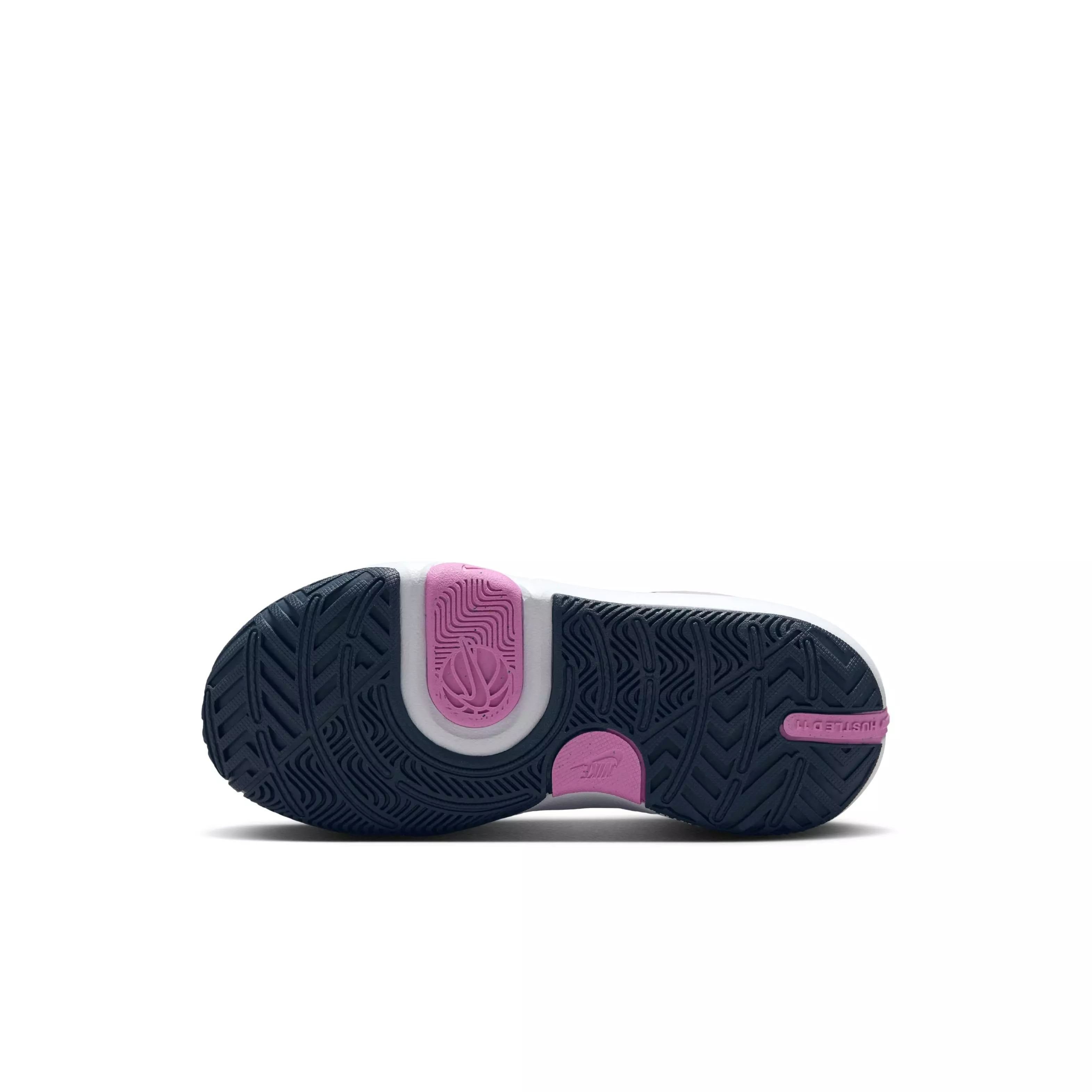 Nike Team Hustle D 11 "Platinum Violet/Playful Pink/Midnight Navy/White" Preschool Girls' Shoe - VIOLET/PINK/NAVY/WHITE