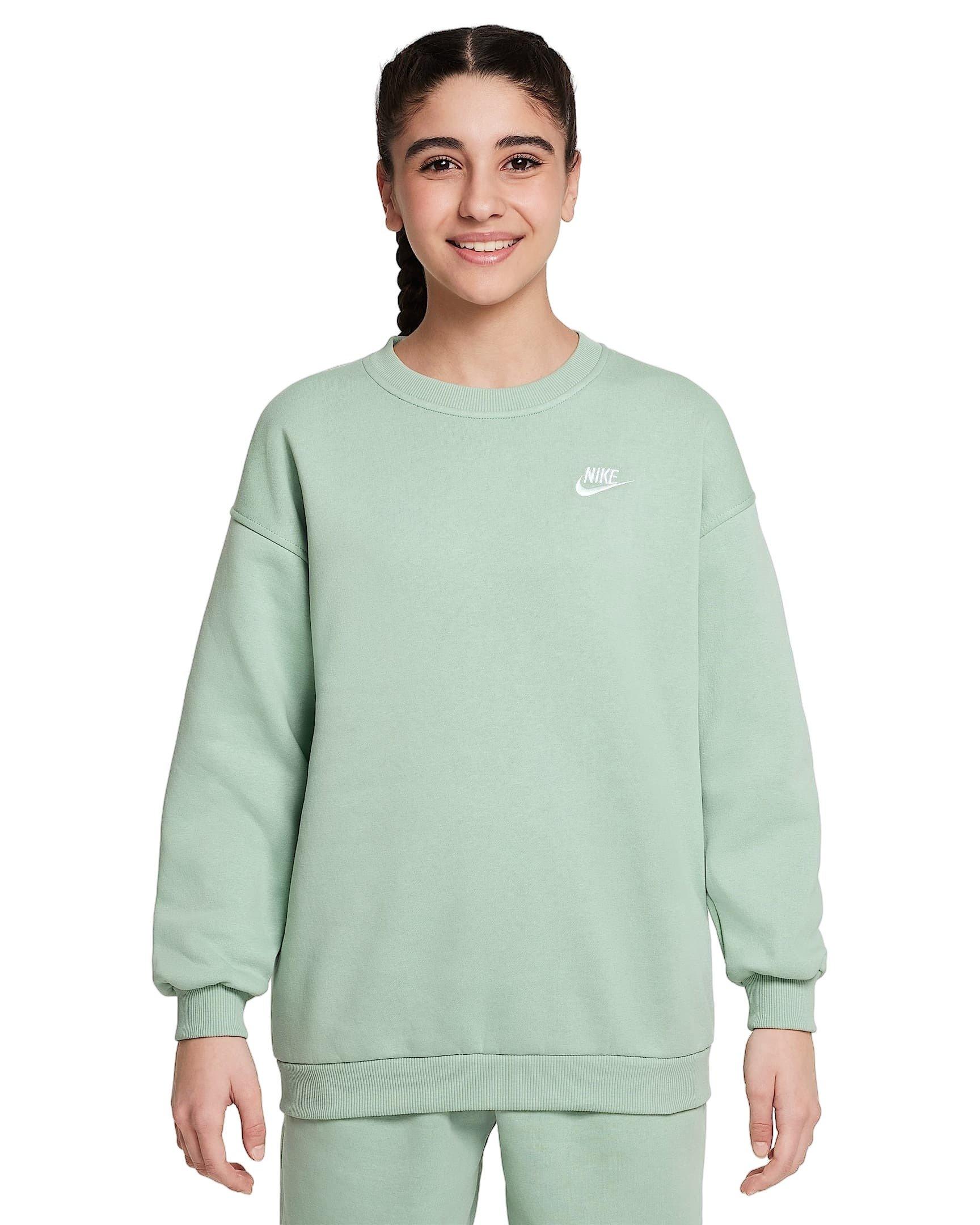 Nike Sportswear Club Fleece Oversized Crew LBR Big Girls' Sweatshirt