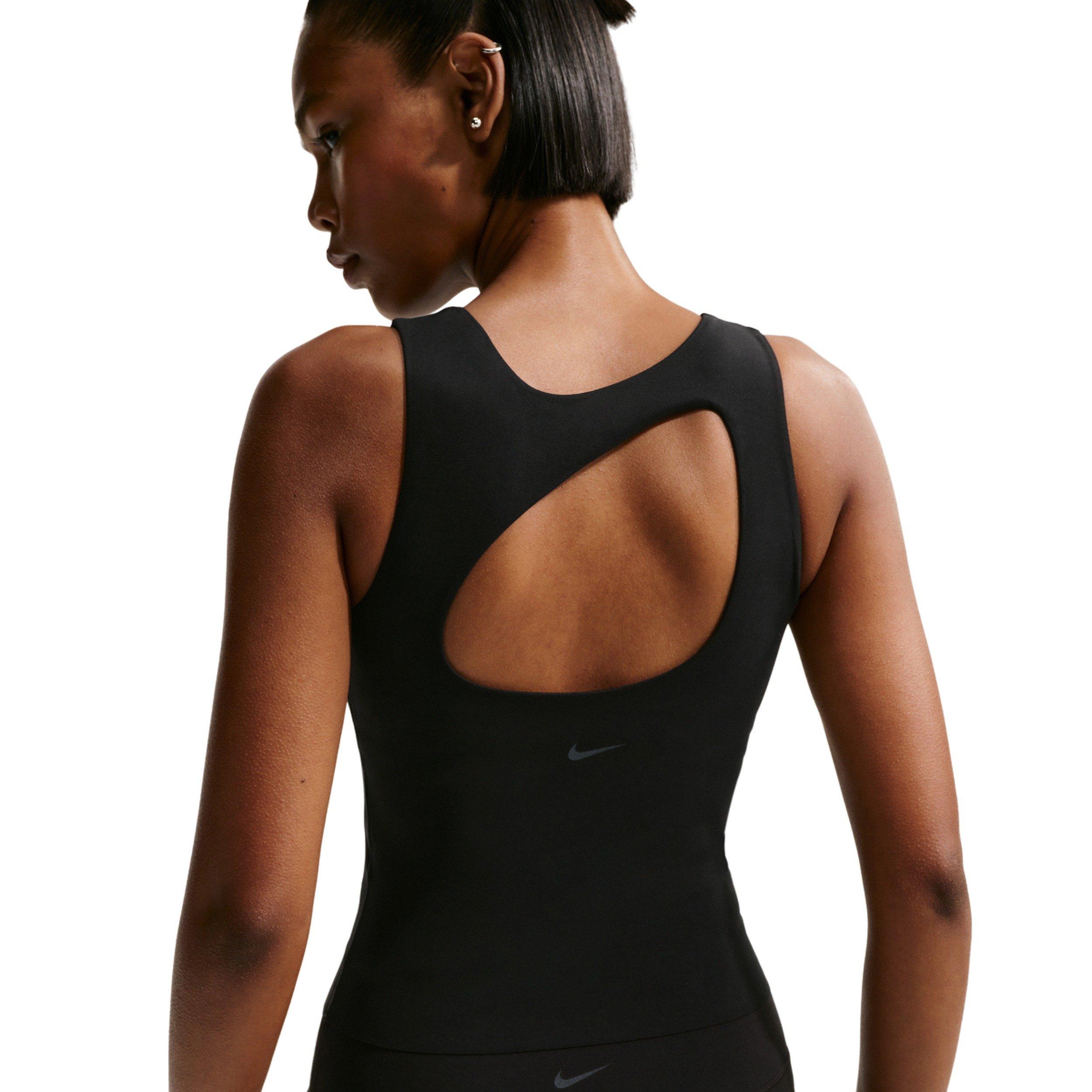 Nike Women's Zenvy Dri-FIT Tank Top  -  Midnight Black - BLACK Thumbnail View 2