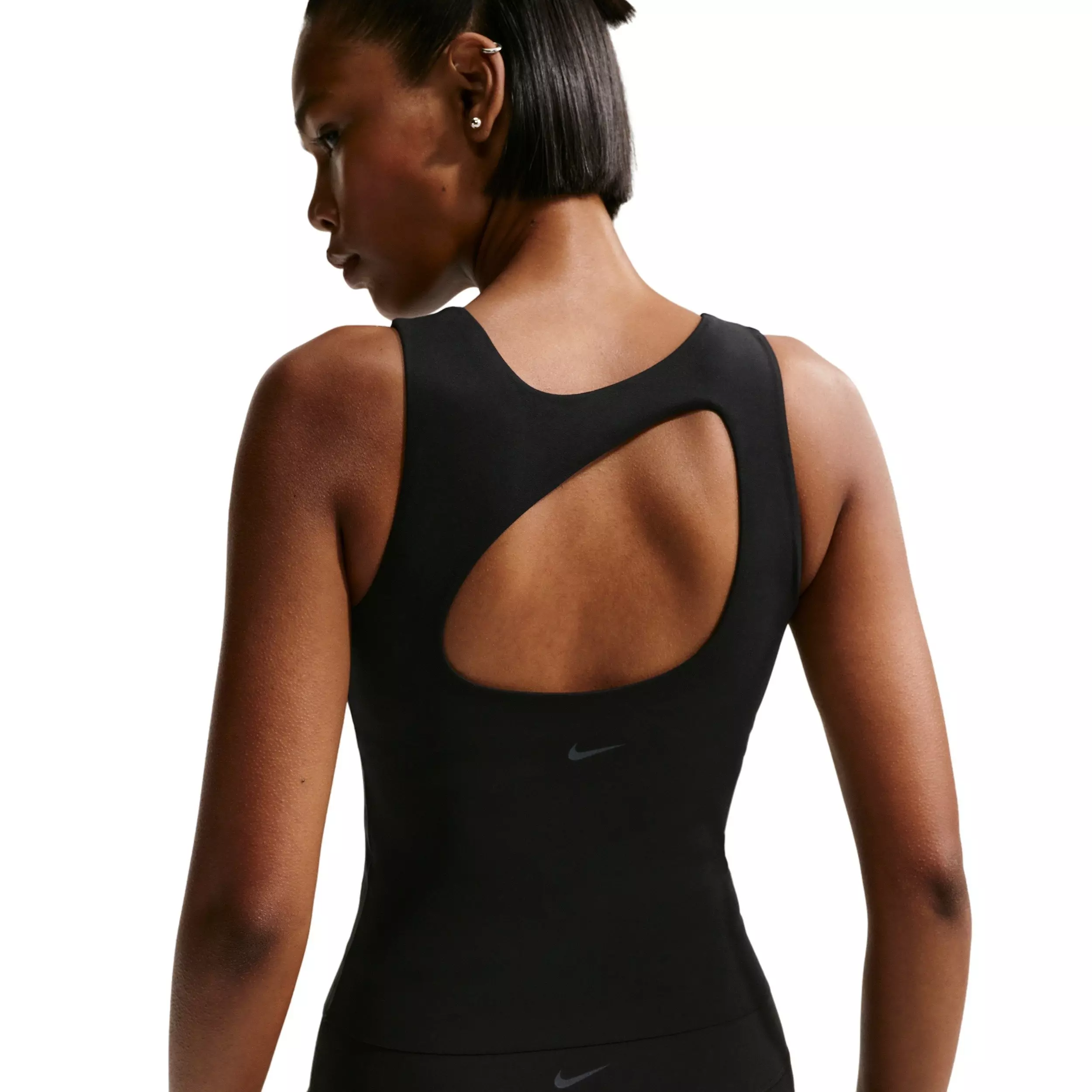 Nike Women's Zenvy Dri-FIT Tank Top  -  Midnight Black - BLACK