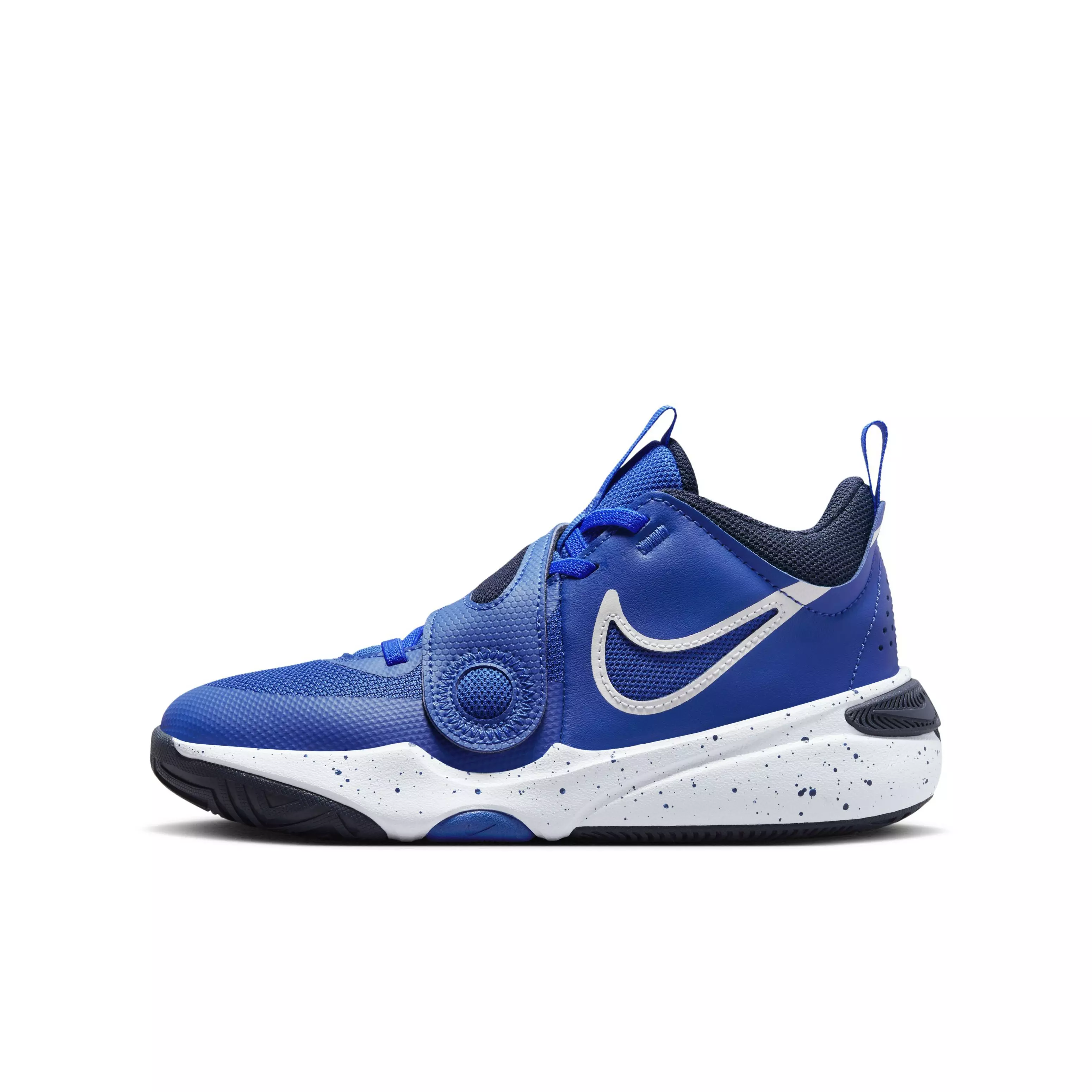 Nike Team Hustle D 11 "Hyper Royal/Obsidian/White/White" Grade School Boys' Basketball Shoe - ROYAL/OBSIDIAN/WHITE/WHITE