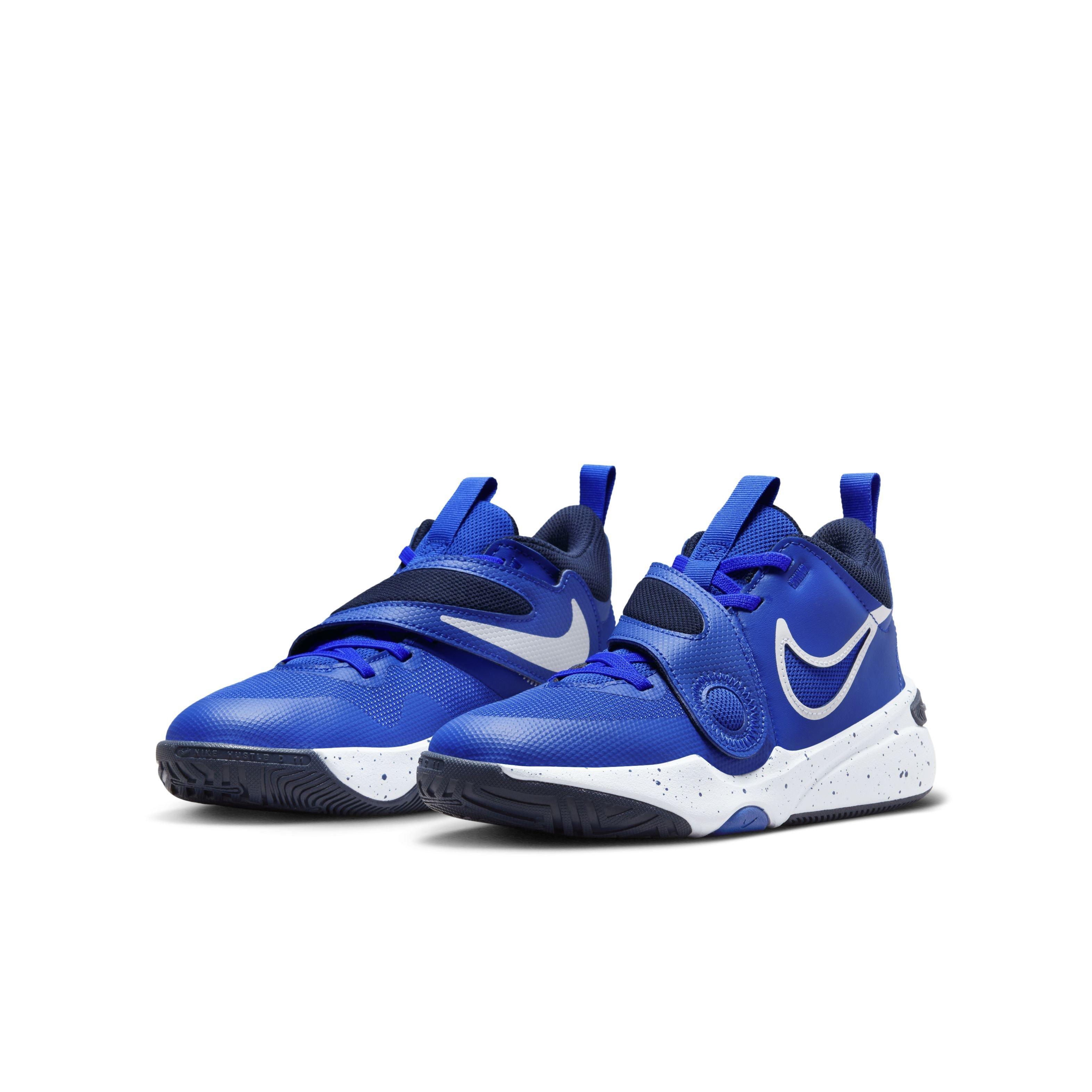 Nike Team Hustle D 11 Grade School Boys' "Hyper Royal/Obsidian/White/White" Basketball Shoe