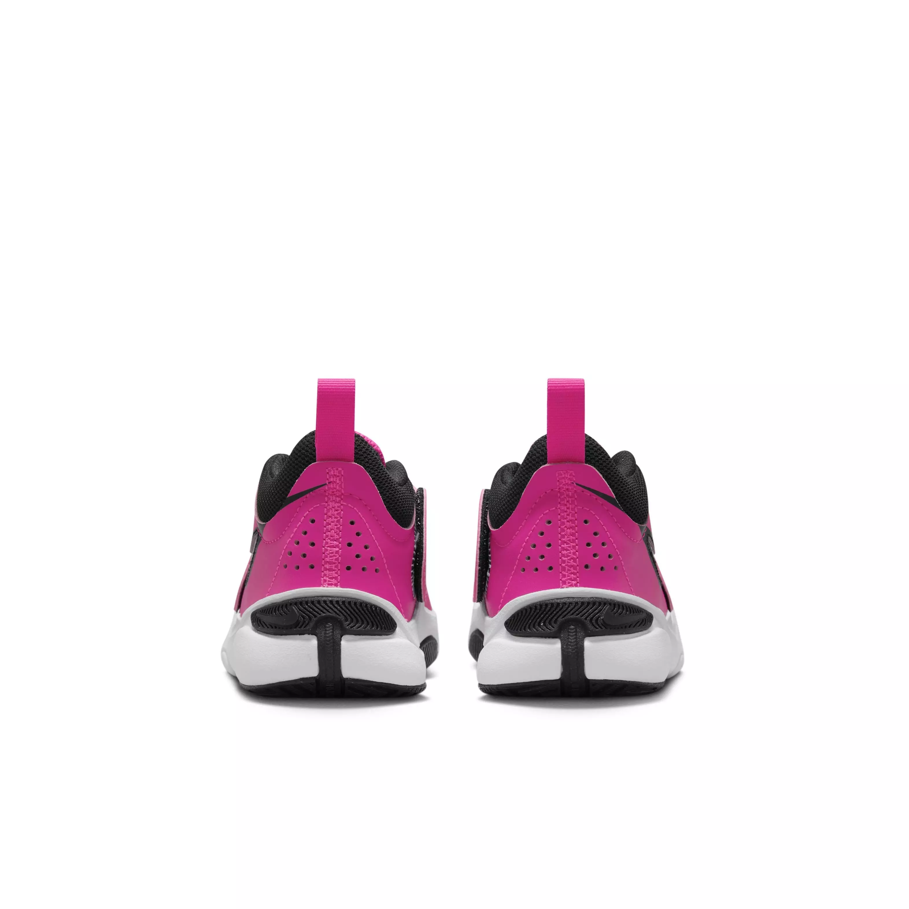 Nike Team Hustle D 11 "Fierce Pink/Black/White" Preschool Girls' Shoe - PINK/BLACK/WHITE