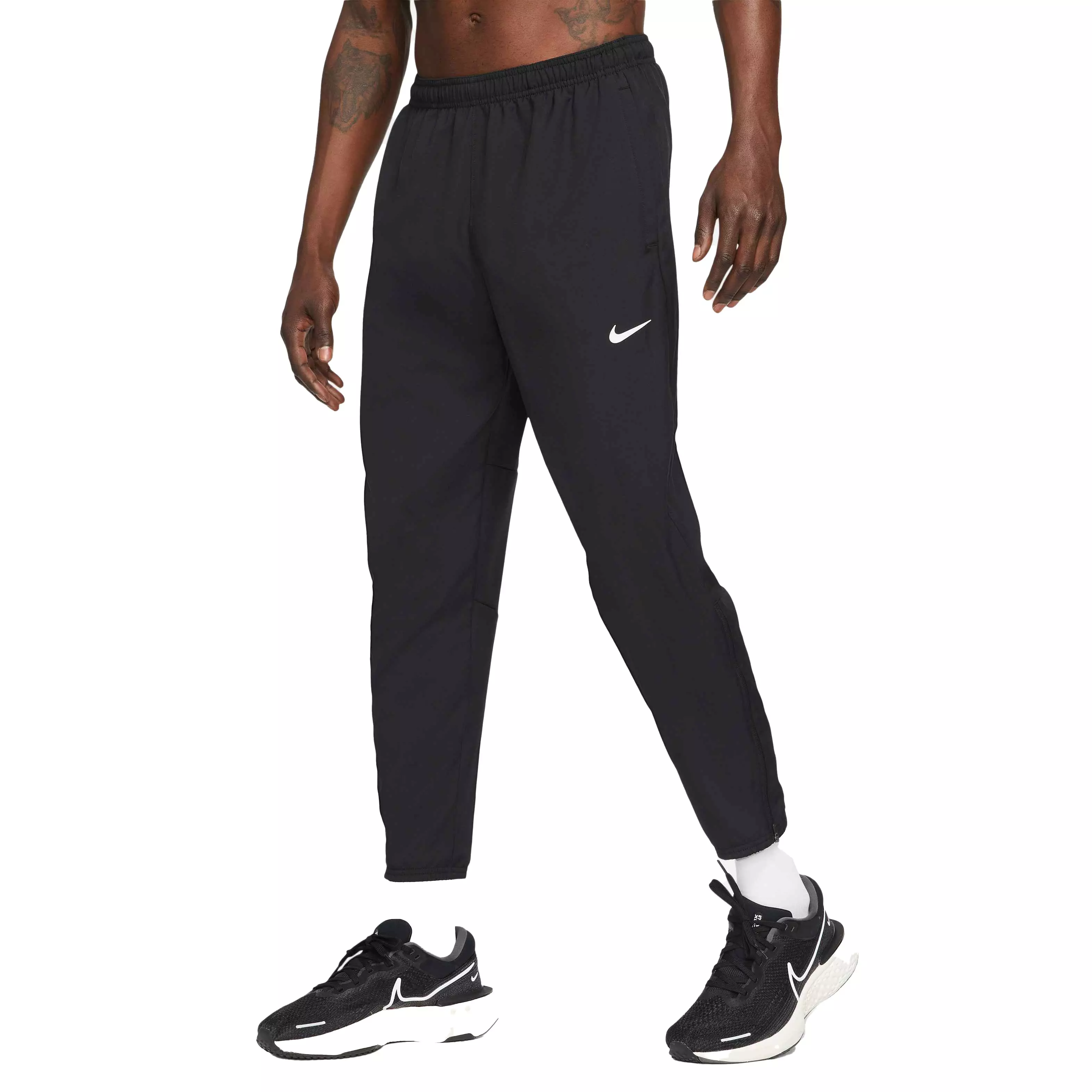 Nike Men's Black Woven Running Pants - BLACK
