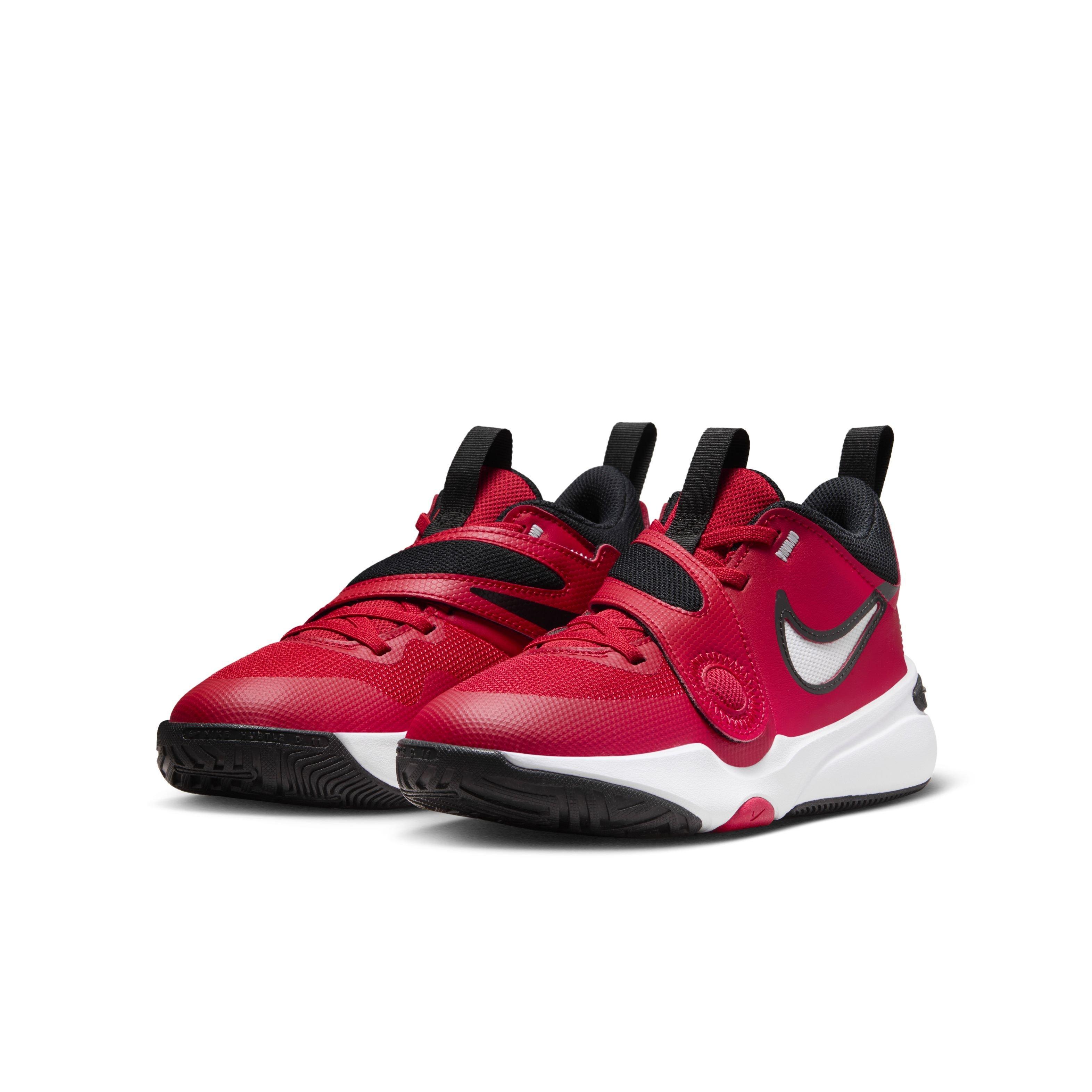 Nike Team Hustle D 11 Grade School Boys' "Red/Black/White" Basketball Shoe