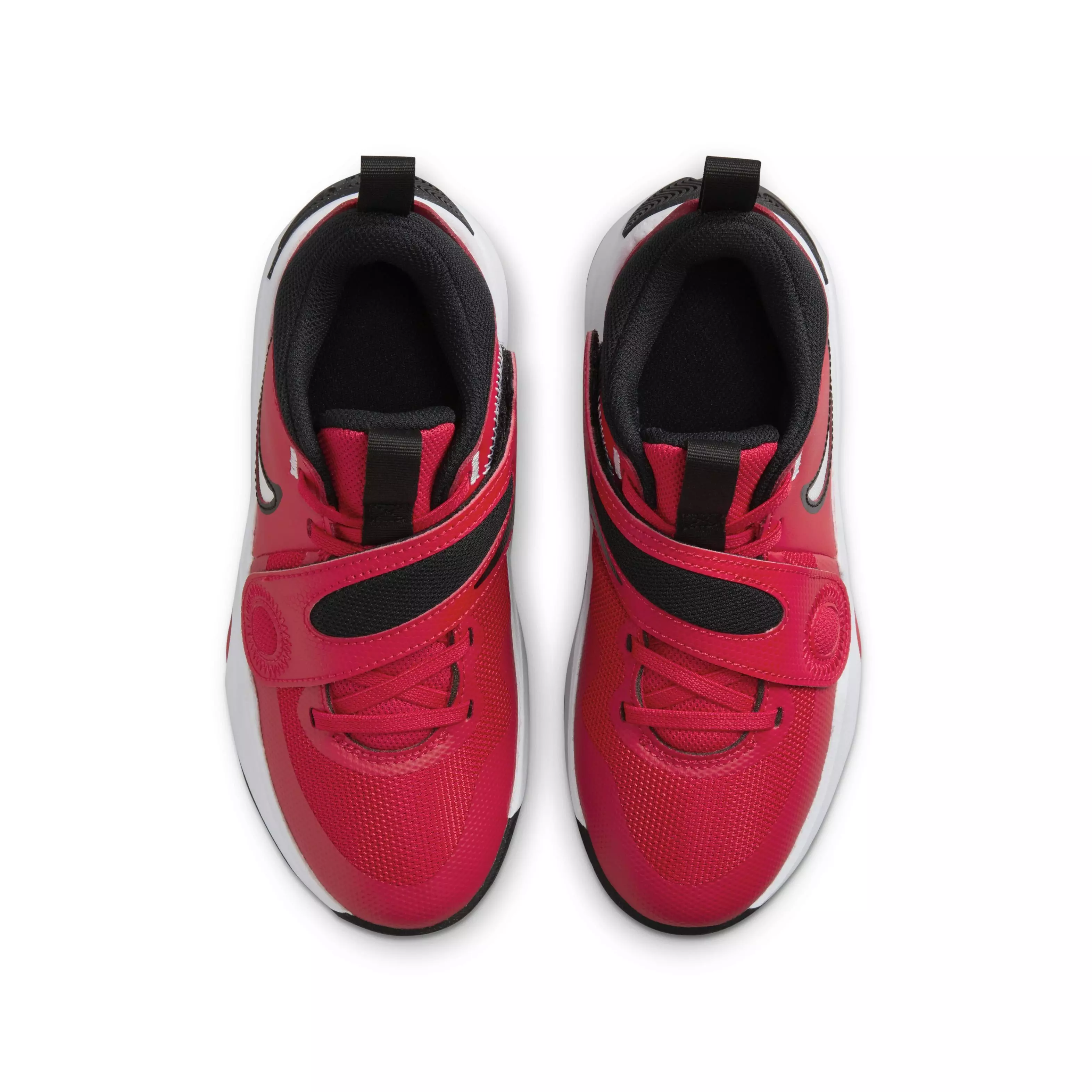 Nike Team Hustle D 11 "Red/Black/White" Grade School Boys' Basketball Shoe - RED/BLACK/WHITE