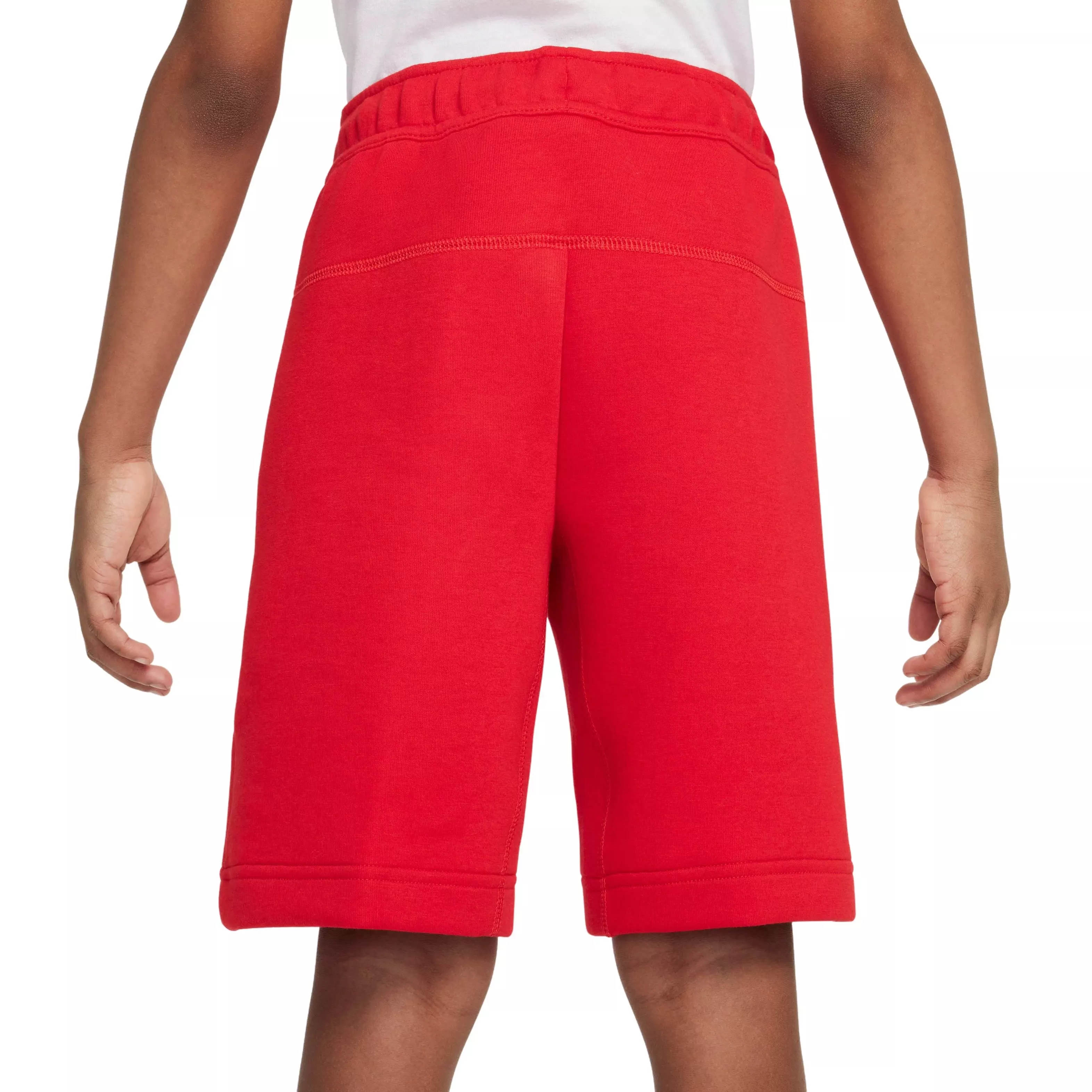 Nike Big Boys' Sportswear Tech Fleece Shorts - RED