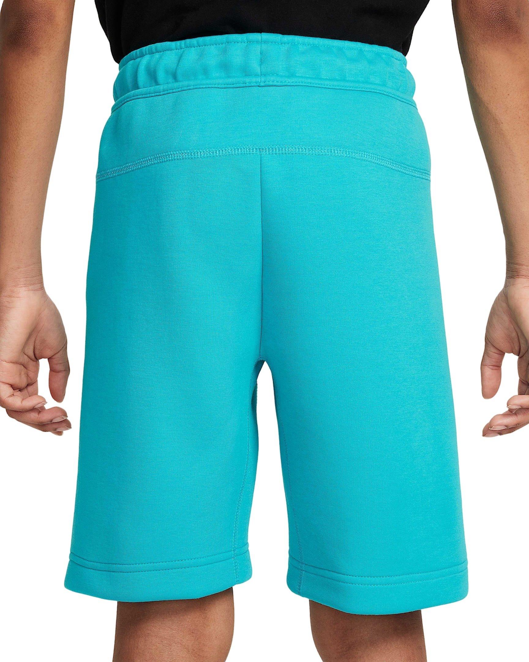 Nike Big Boys' Sportswear Tech Fleece Shorts - TURQUOISE  Thumbnail View 2