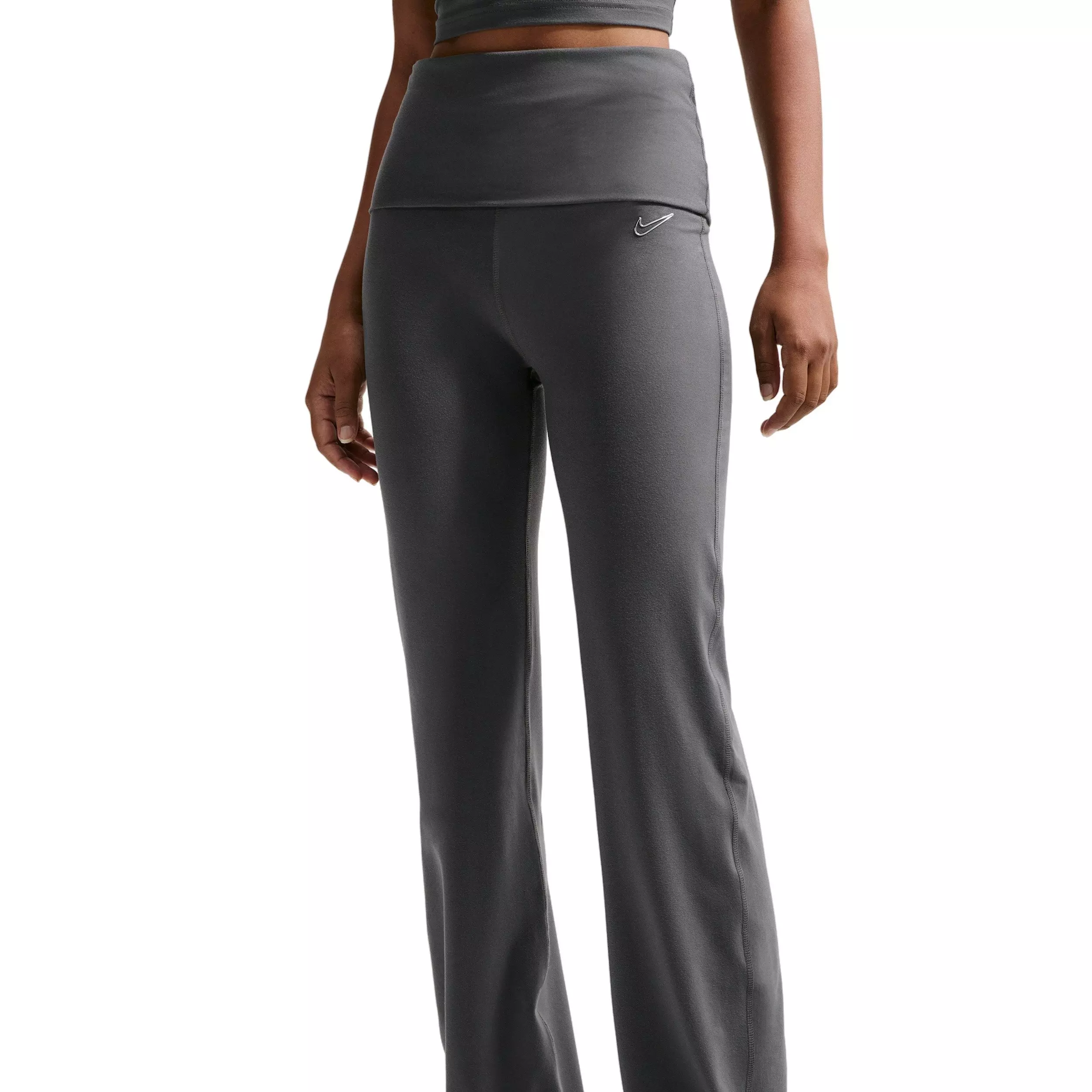 Nike Women's Sportswear Flared Pants - Grey - GREY