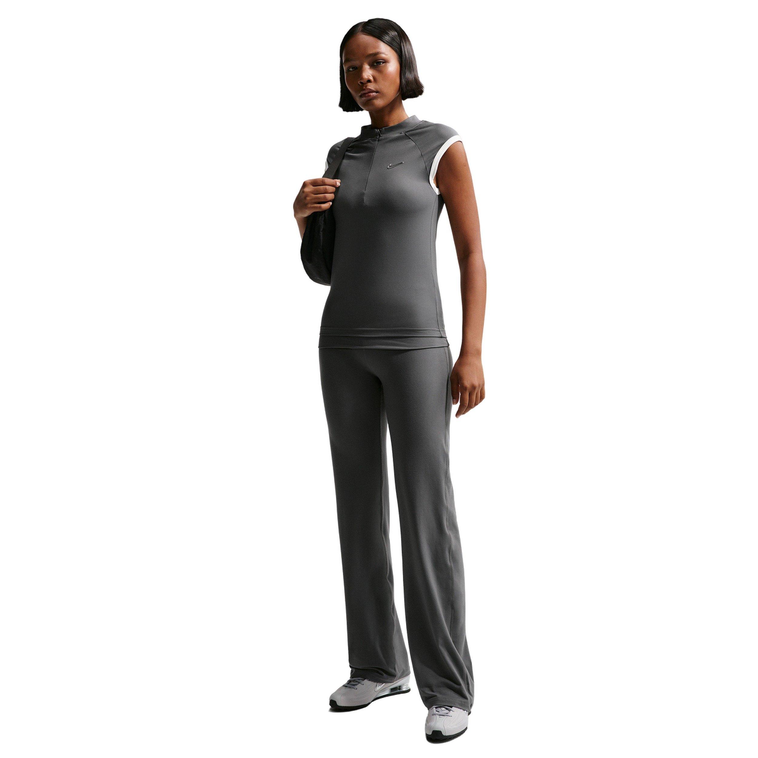 Nike Women's Sportswear Flared Pants - Grey - GREY Thumbnail View 4