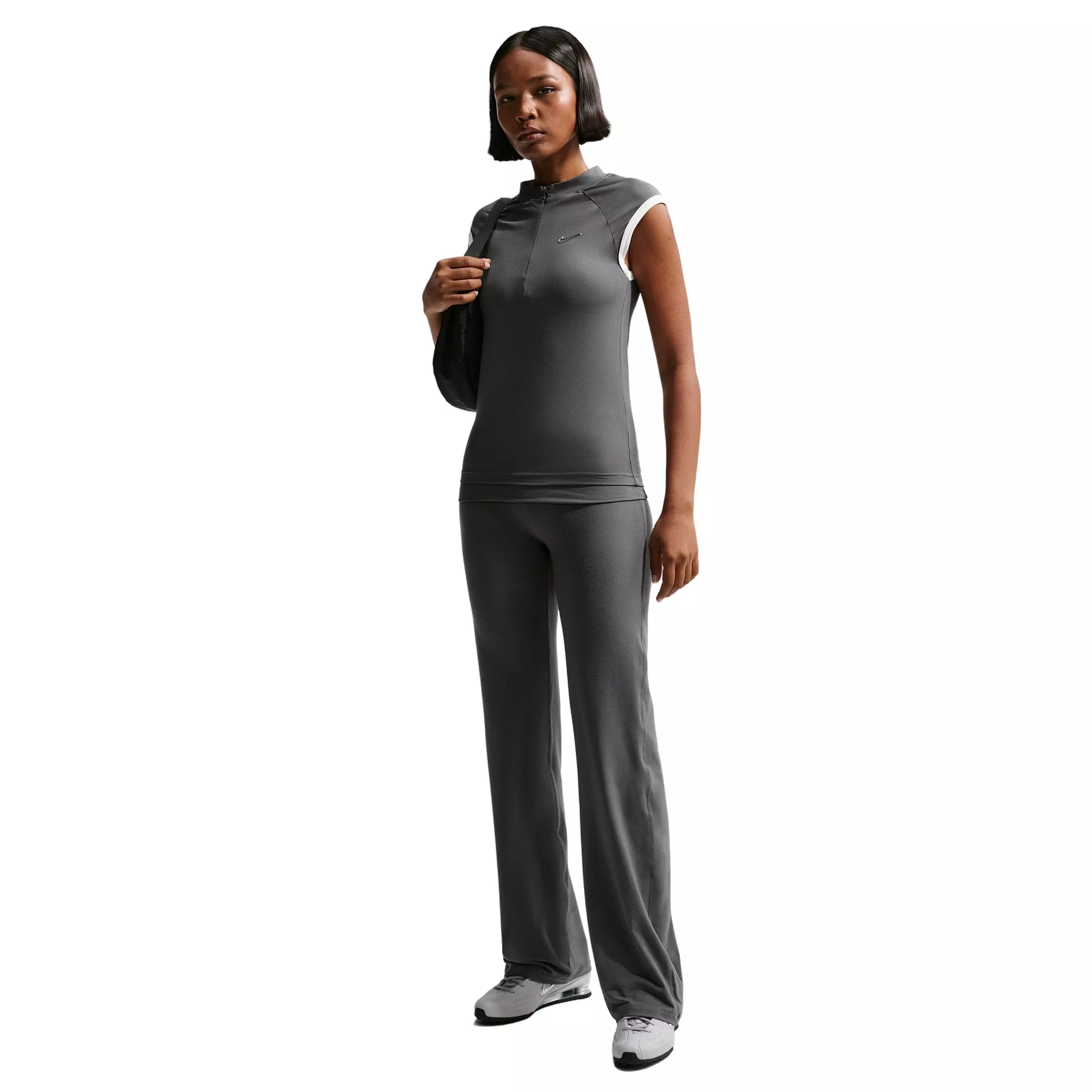 Nike Women's Sportswear Flared Pants -Grey - GREY