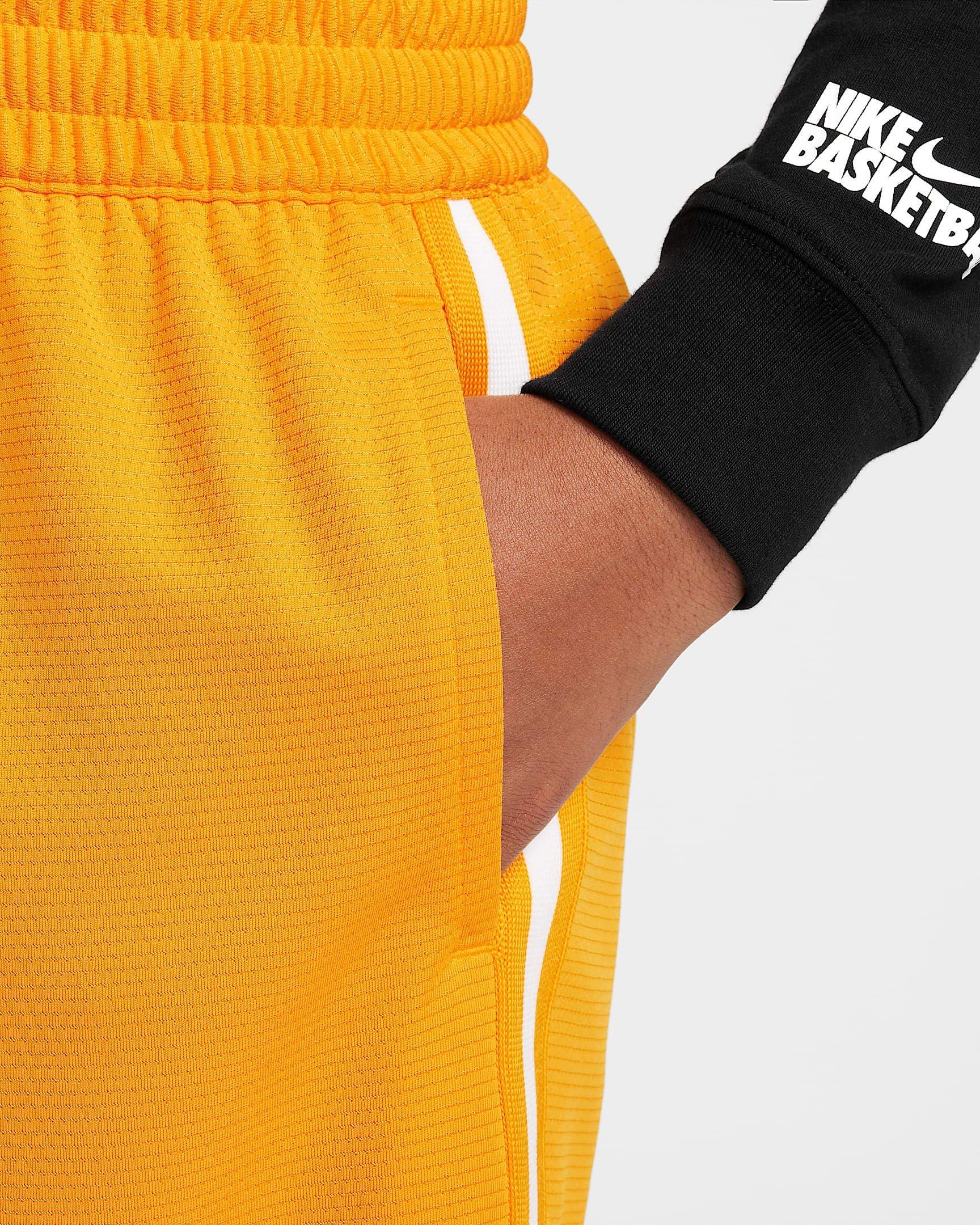 Nike Big Boys' Dri-FIT DNA 24 Basketball Shorts - ORANGE Thumbnail View 4