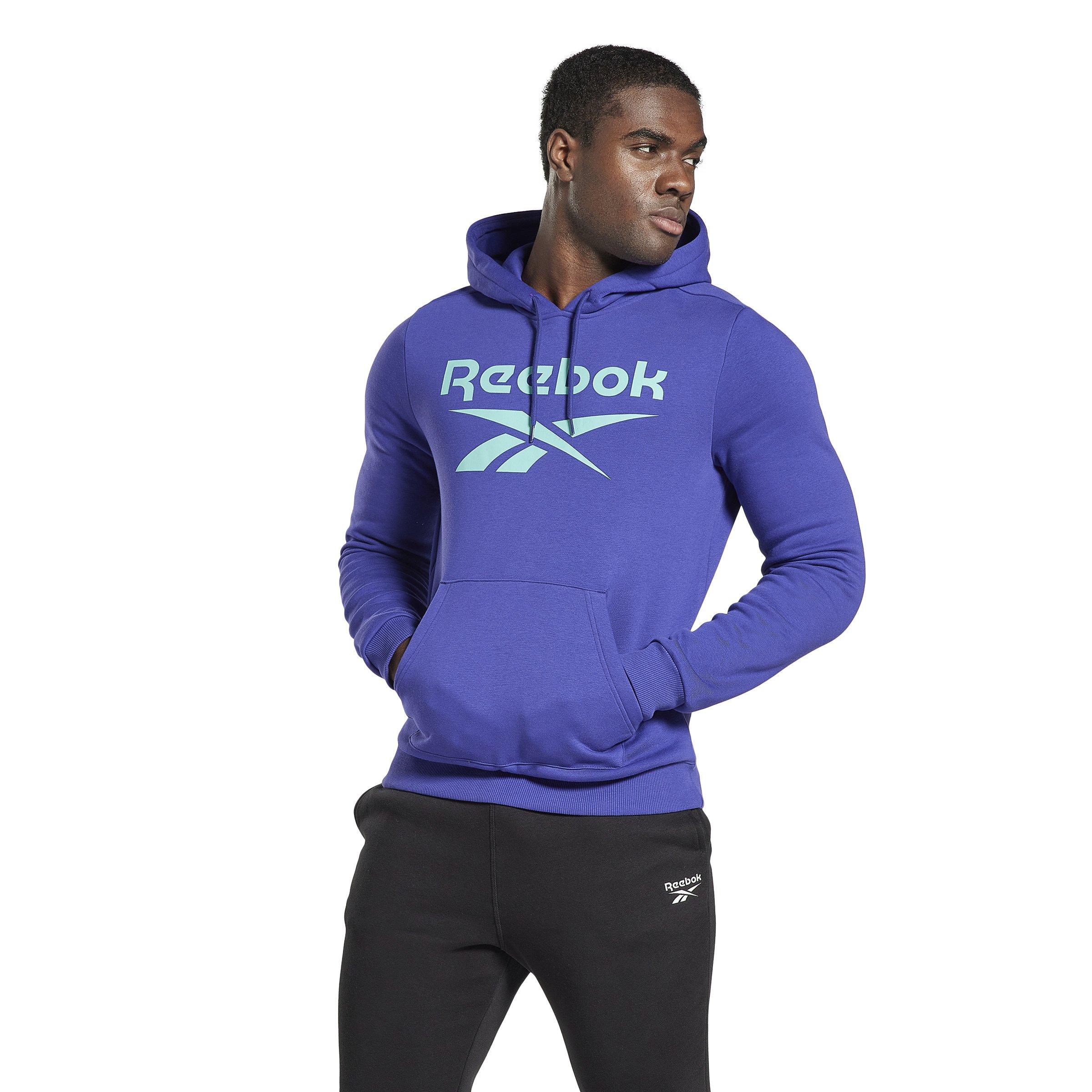 Reebok Apparel Men Reebok Identity Fleece Stacked Logo Pullover Hoodie –  Reebok Canada