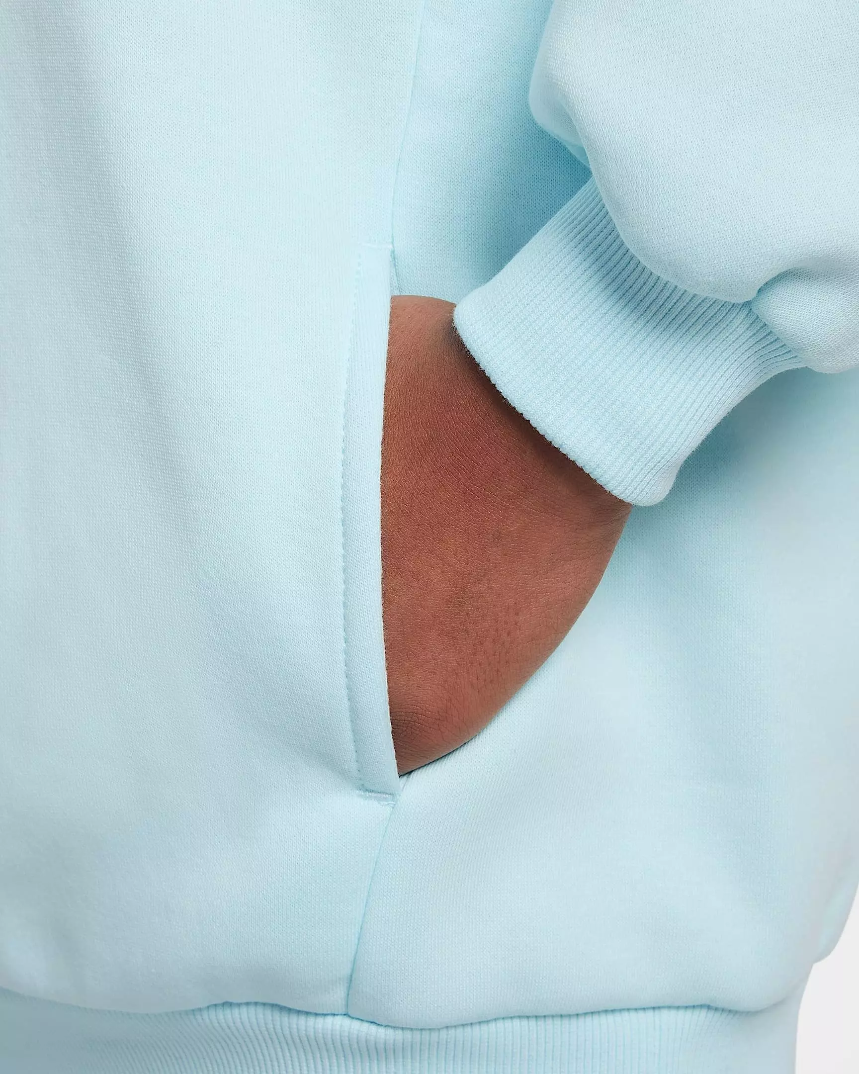 Nike Big Girls' Sportswear Club Fleece Oversized Pullover Hoodie -Blue - BLUE