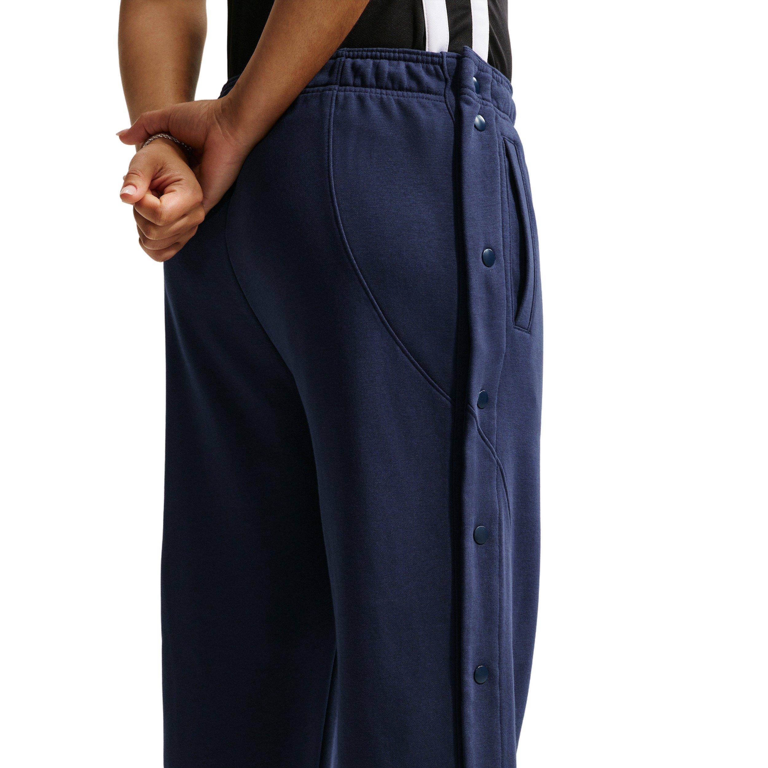 Nike Women's Fleece Tear-Away Basketball Pants - Navy - NAVY Thumbnail View 2