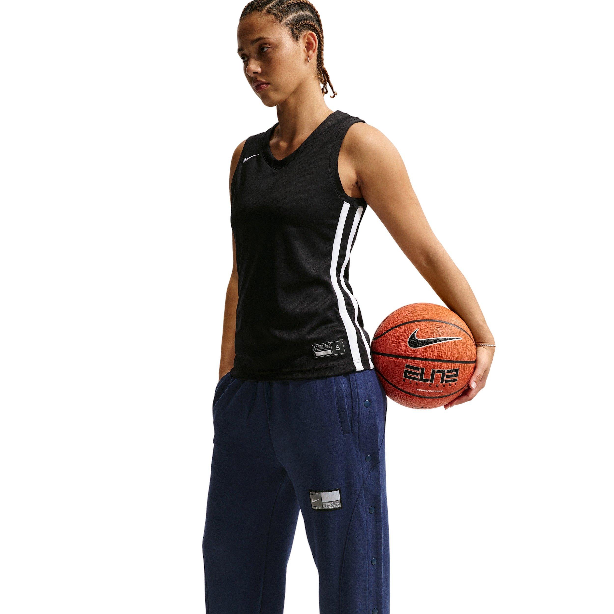 Nike Women's Fleece Tear-Away Basketball Pants - Navy - NAVY Thumbnail View 3