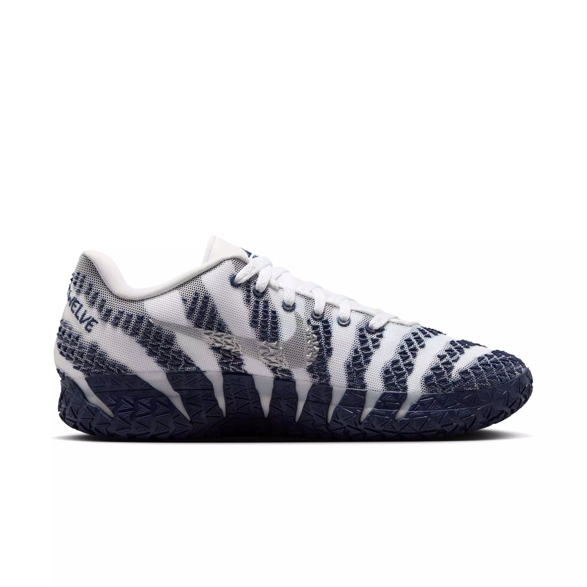 Nike Ja 3 "Midnight Navy" Men's Basketball Shoe - WHITE/METALLIC SILVER/MIDNIGHT NAVY