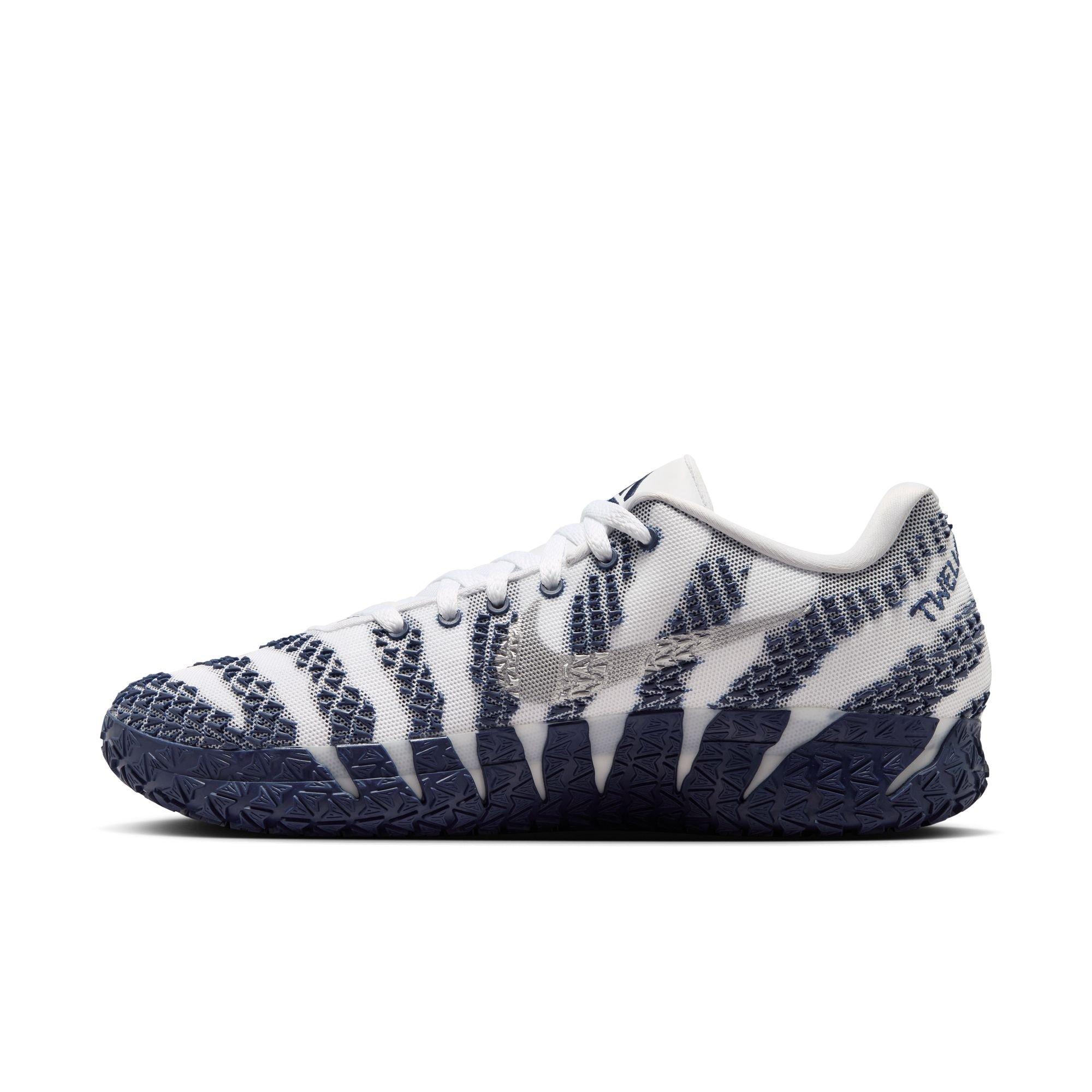Nike Ja 3 "Midnight Navy" Men's Basketball Shoe - WHITE/METALLIC SILVER/MIDNIGHT NAVY
