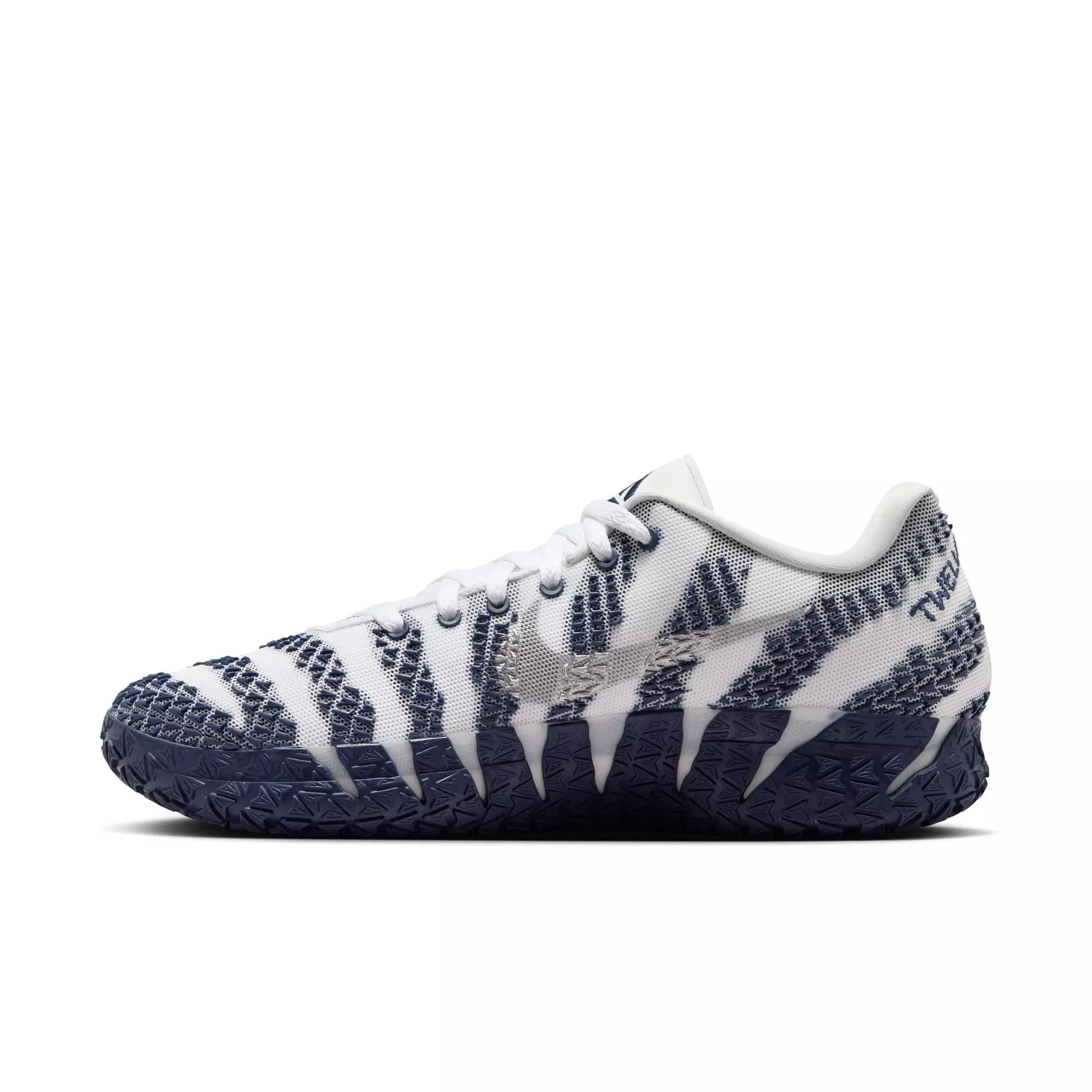 Nike Ja 3 "Midnight Navy" Men's Basketball Shoe - WHITE/METALLIC SILVER/MIDNIGHT NAVY