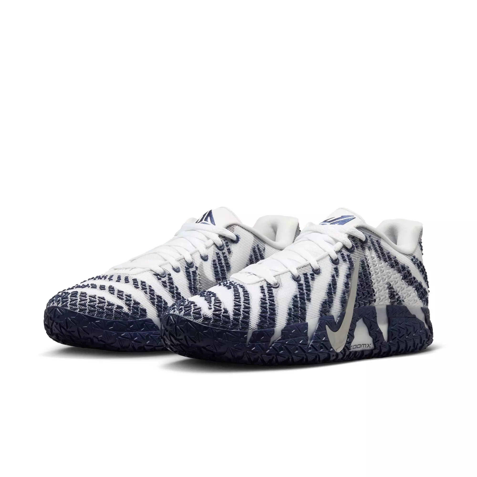 Nike Ja 3 "Midnight Navy" Men's Basketball Shoe - WHITE/METALLIC SILVER/MIDNIGHT NAVY