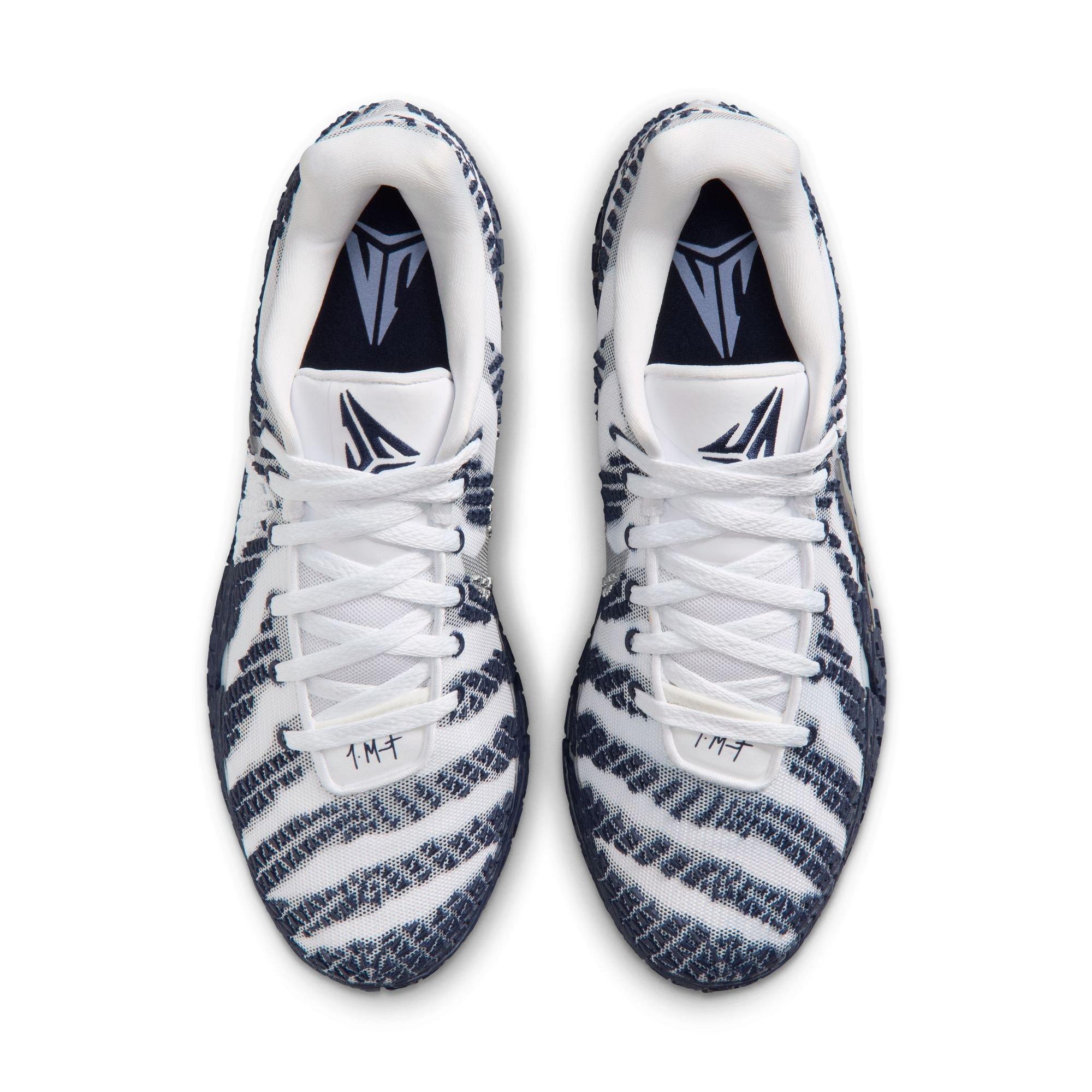 Nike Ja 3 "Midnight Navy" Men's Basketball Shoe - WHITE/METALLIC SILVER/MIDNIGHT NAVY