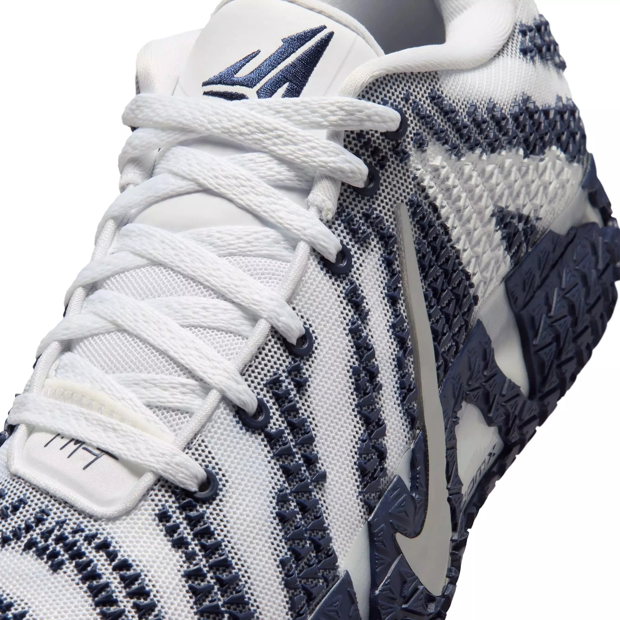 Nike Ja 3 "Midnight Navy" Men's Basketball Shoe - WHITE/METALLIC SILVER/MIDNIGHT NAVY