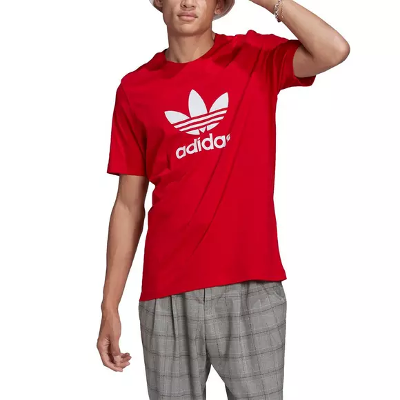 adidas Originals Men's Red/White T-Shirt