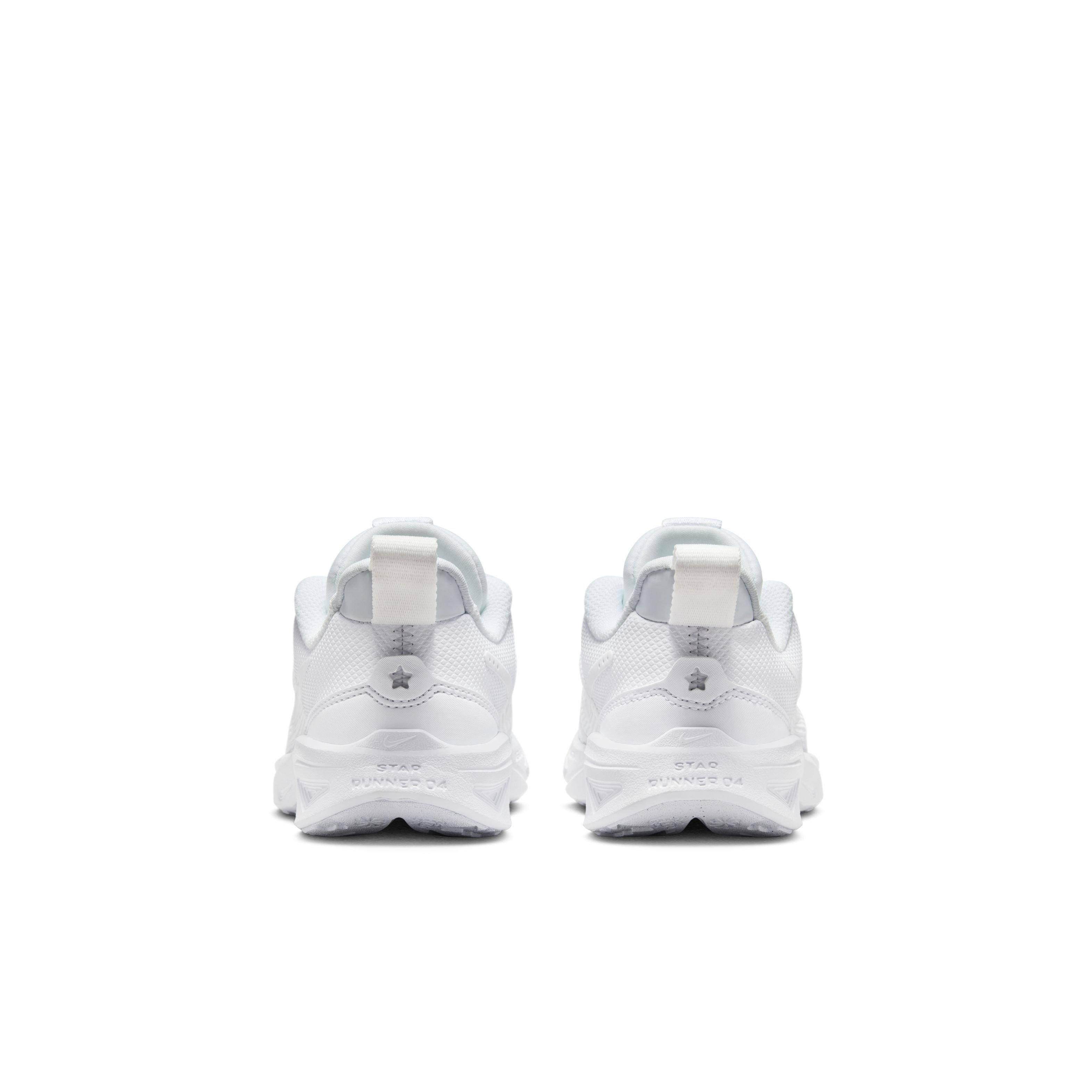 Nike Star Runner 4 Preschool Boys' "White/White/Pure Platinum/White" Running Shoe
