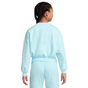 Nike Big Girls' Sportswear Club Fleece Boxy Crew-Neck LBR Sweatshirt
